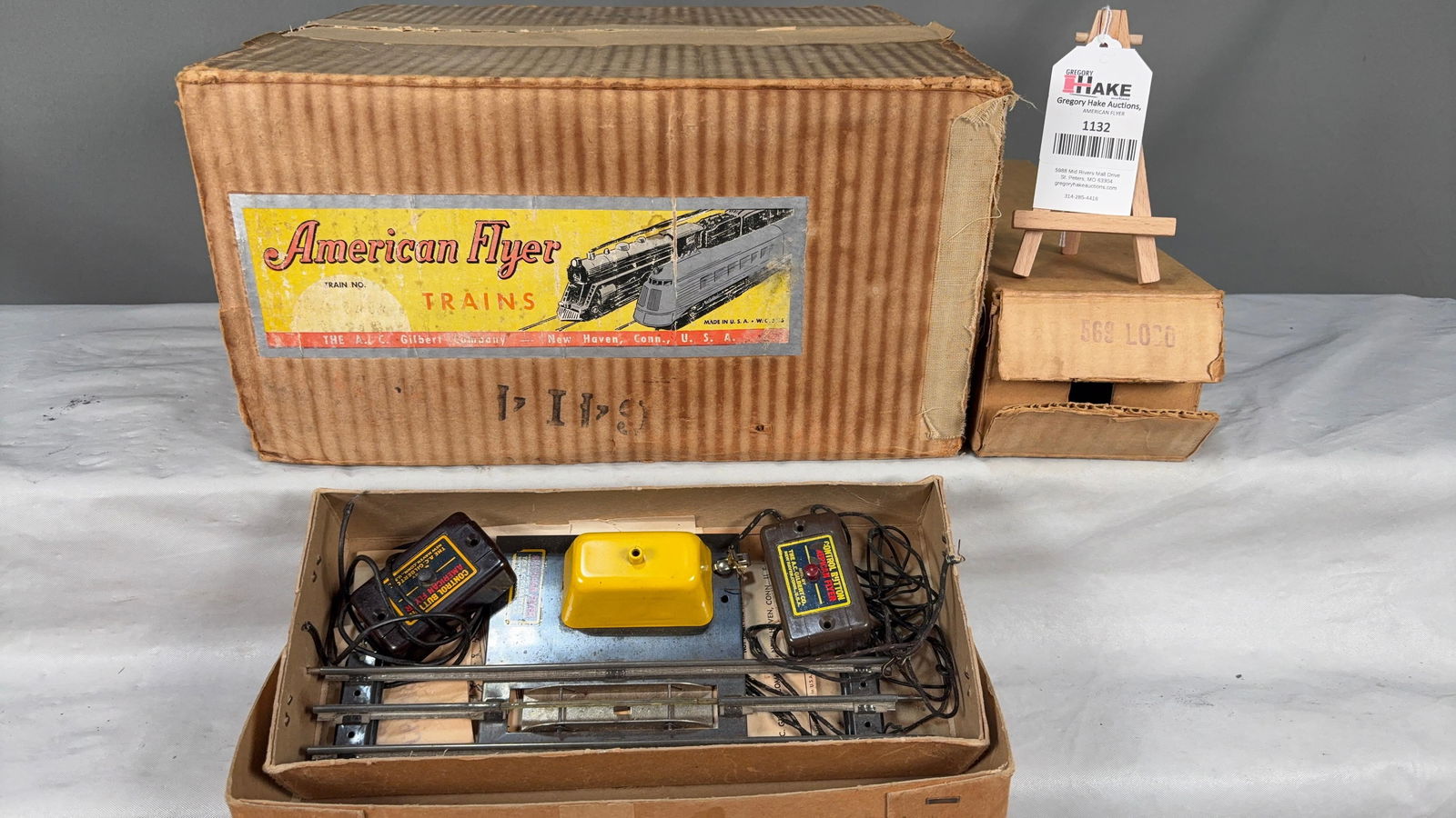 Beautiful American Flyer Prewar 4116 Boxed Freight Set - 7