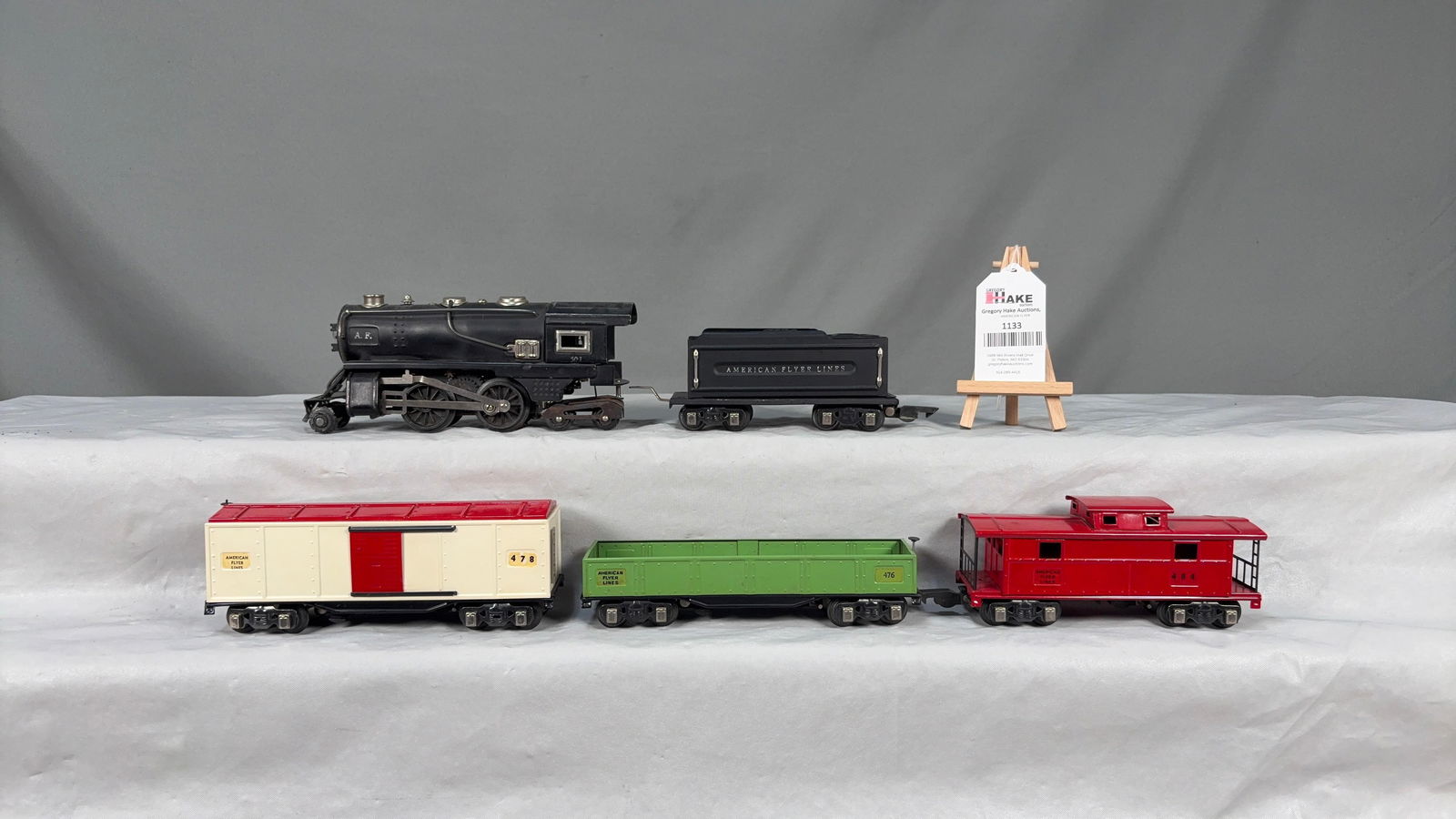 American Flyer Prewar Boxed Set w/401 Locomotive & Tender - 3