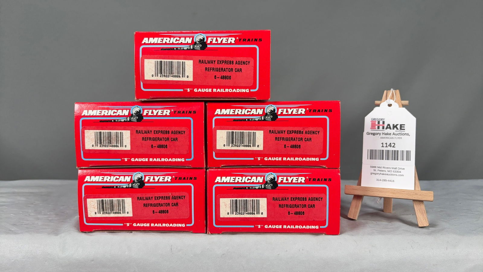 American Flyer 6-48806 Railway Express Agency Refrigerator Cars Set of 5 Cars w/ OB: Set of 5 Cars: All are American Flyer 6-48806 Railway Express Agency Refrigerator Cars w/ OB C9 See photos for details.Size10x9x7