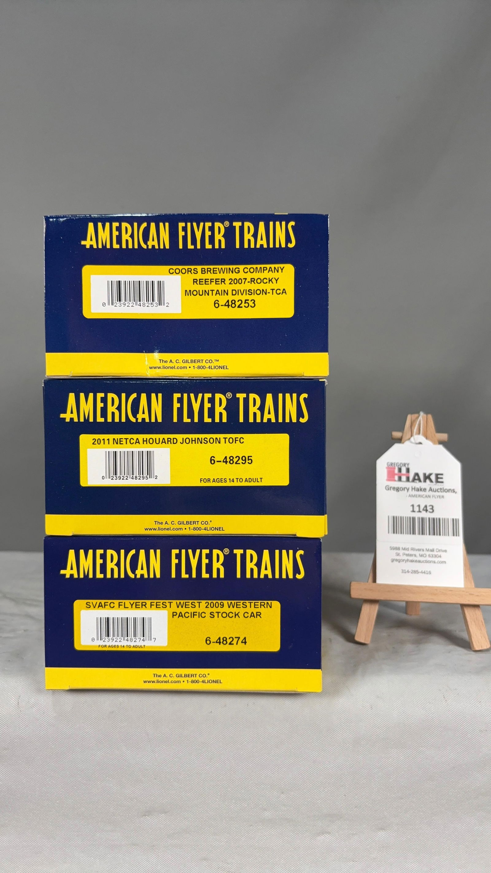 American Flyer 6-48295, 6-48253, 6-48274 w/ OB (1 of 2)