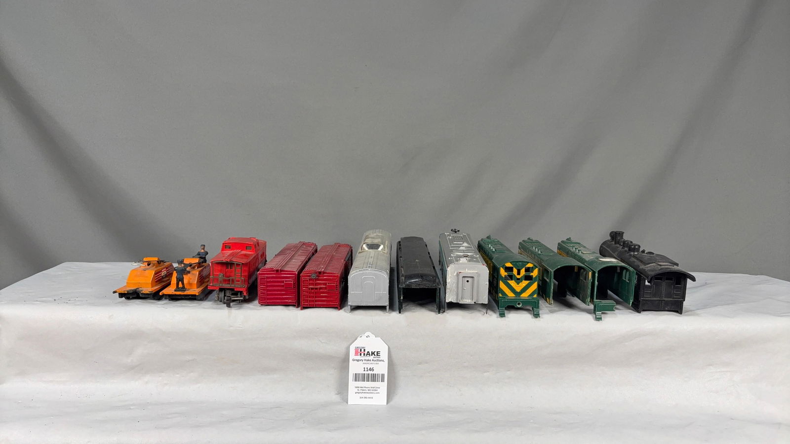 Large Group of American Flyer, Handcars, Freight cars, & Hand Car Shells - 6