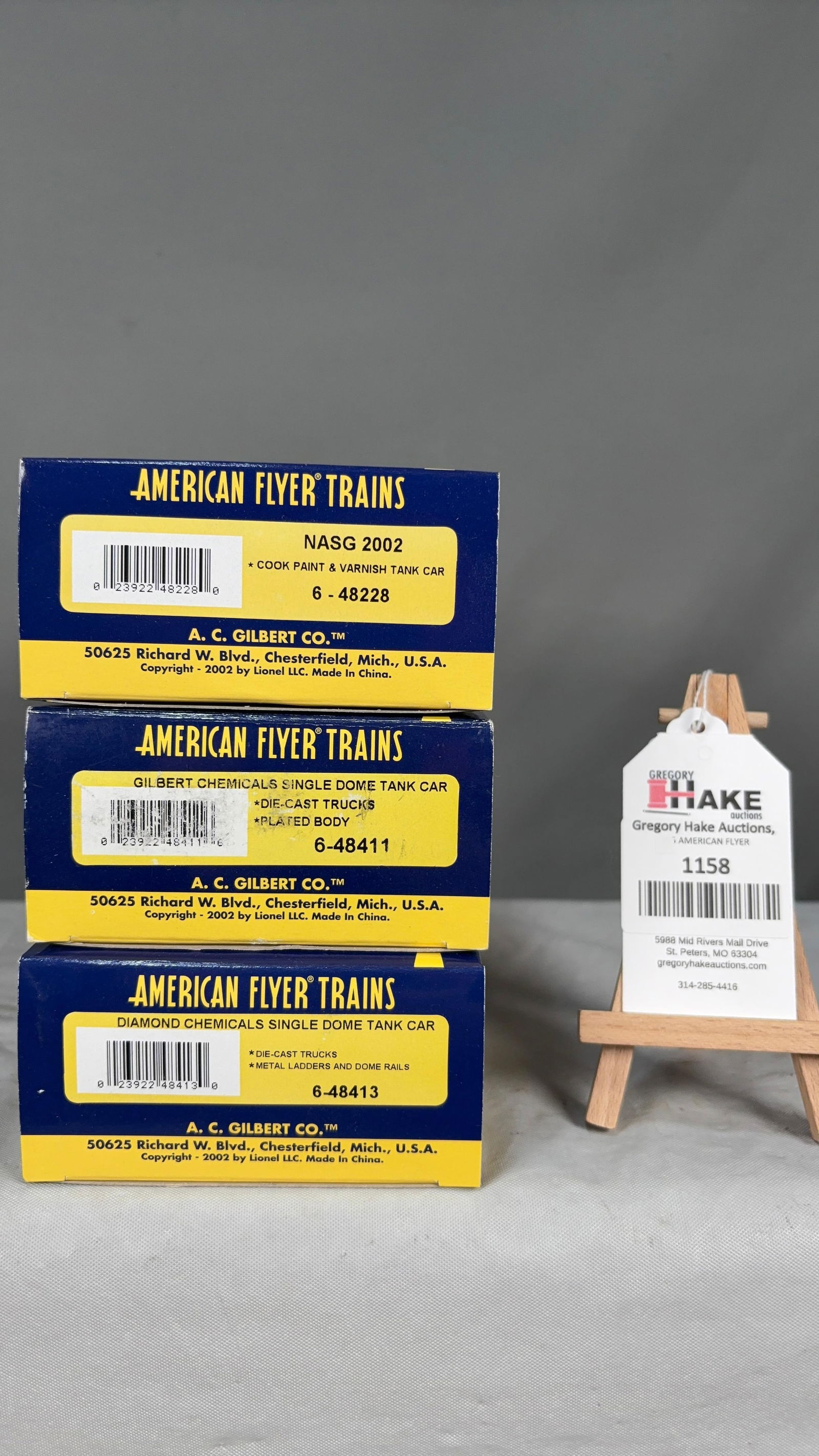 American Flyer 6-48228, 6-48411, 6-48413 w/ OB (1 of 2)