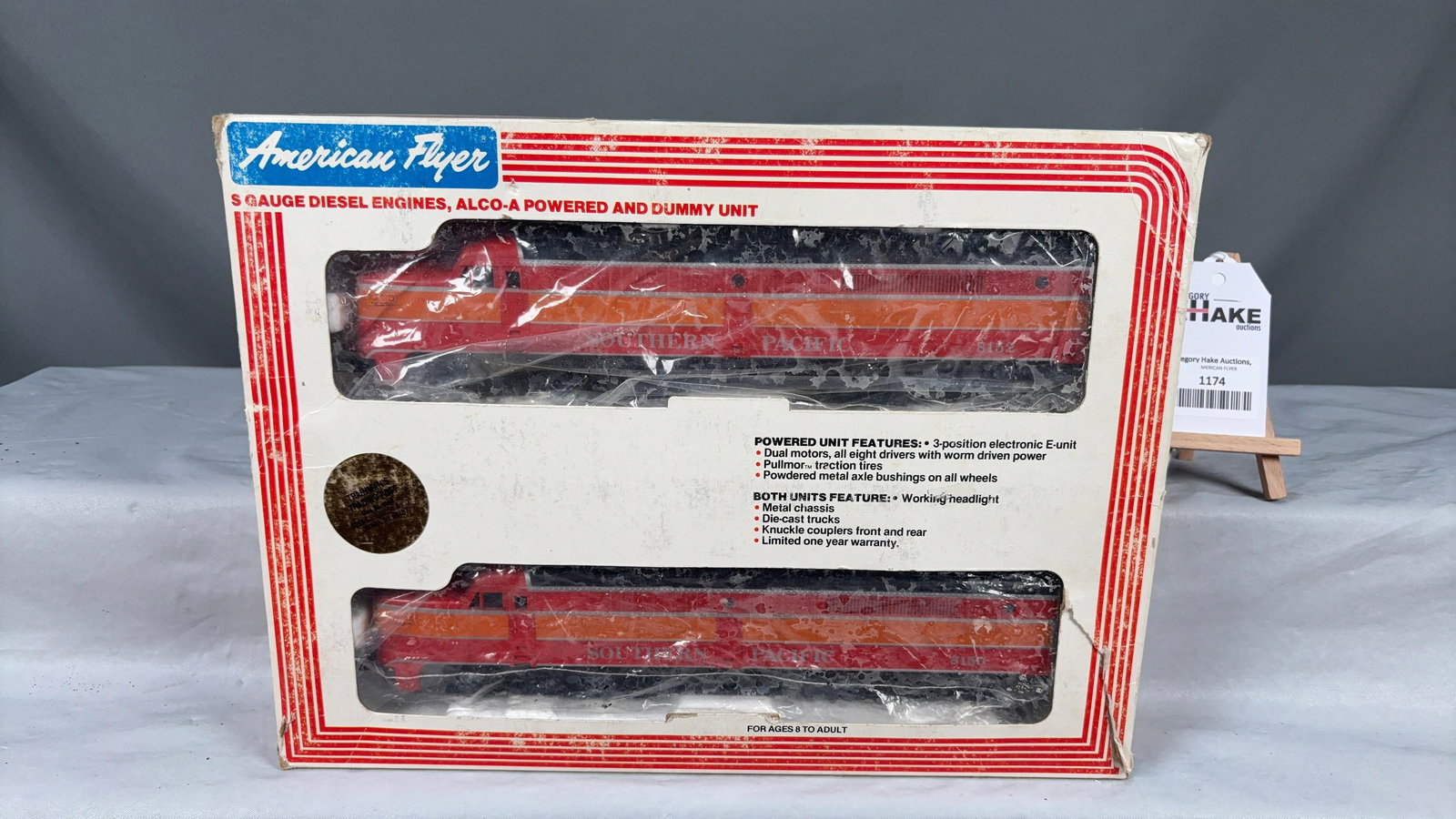 American Flyer 4-8150 S Gauge Diesel Engines Alco-A Powered and Dummy Unit w/ OB - 2