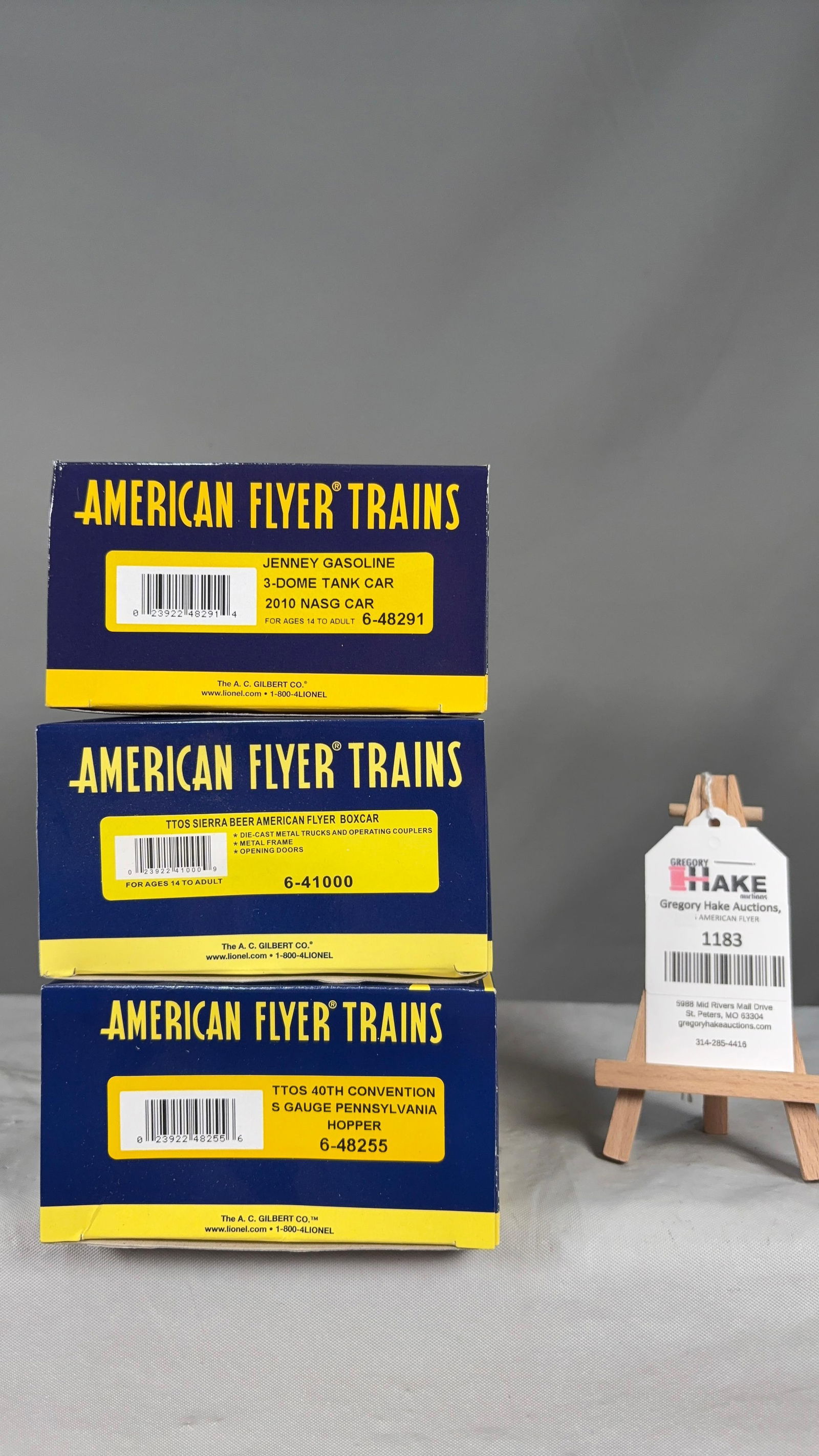 American Flyer 6-48255, 6-48291, 6-41000 w/ OB (1 of 2)