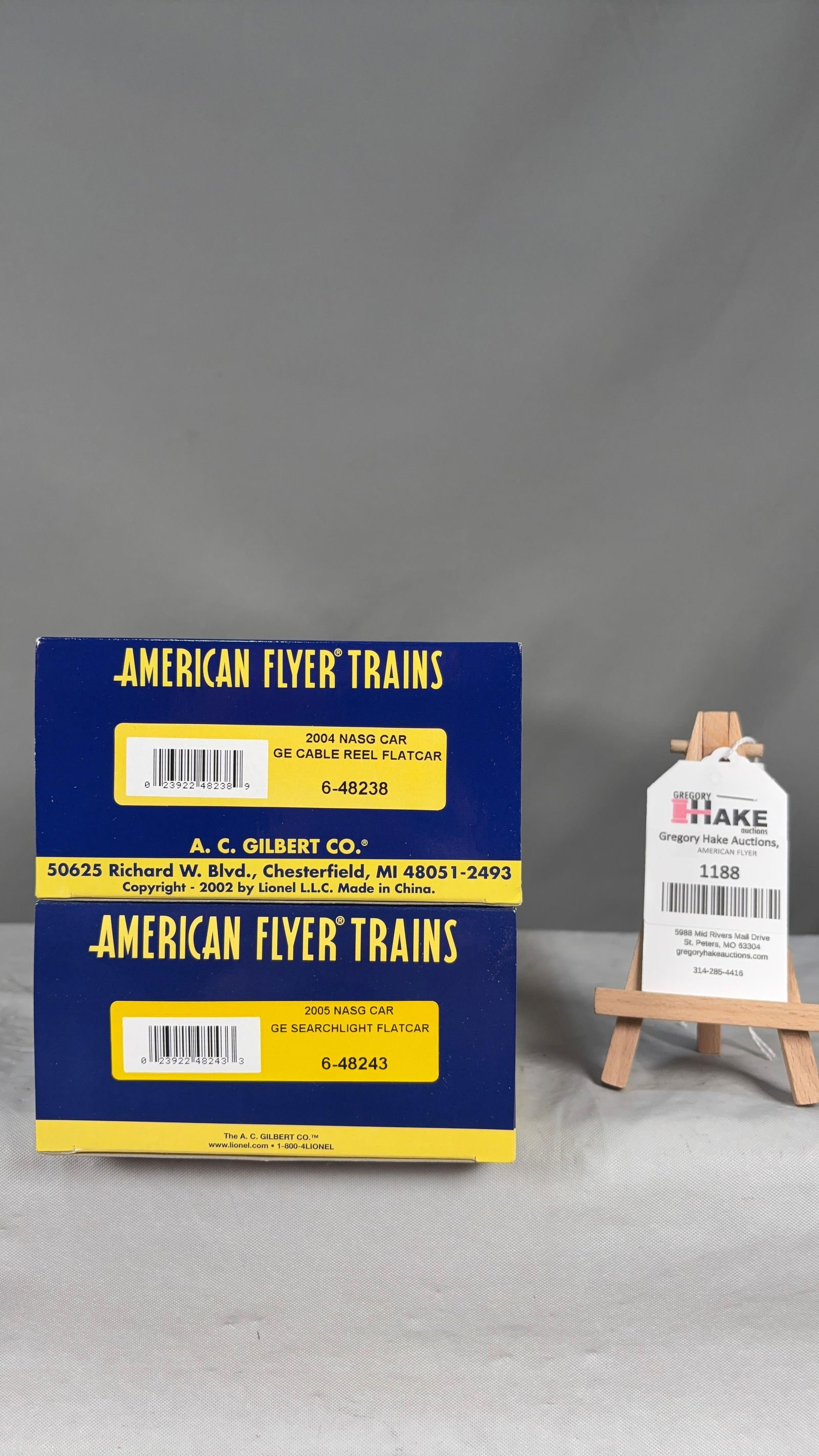 American Flyer 6-48243, 6-48238 w/ OB (1 of 2)