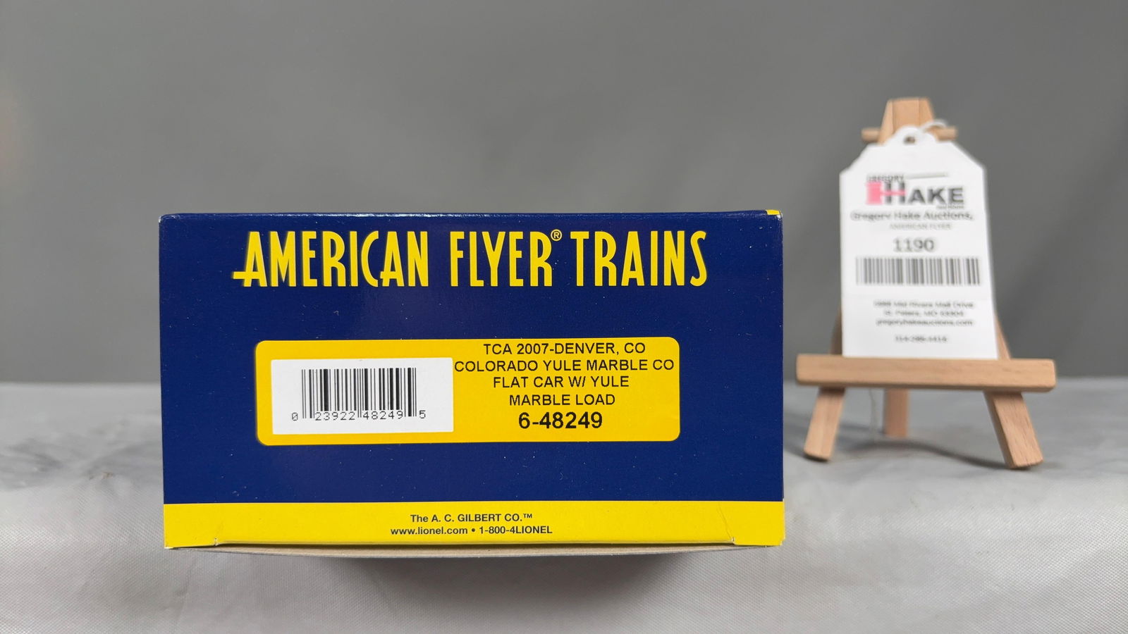 American Flyer 6-48249 TCA 2007 Denver, CO Colorado Yule Marble Co. w/ OB (1 of 2)