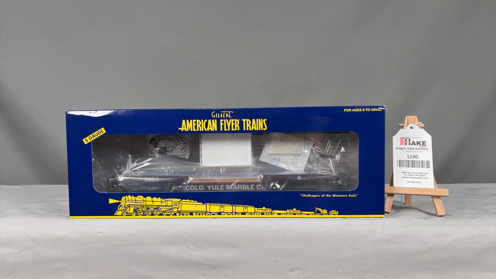 American Flyer 6-48249 TCA 2007 Denver, CO Colorado Yule Marble Co. w/ OB - 2