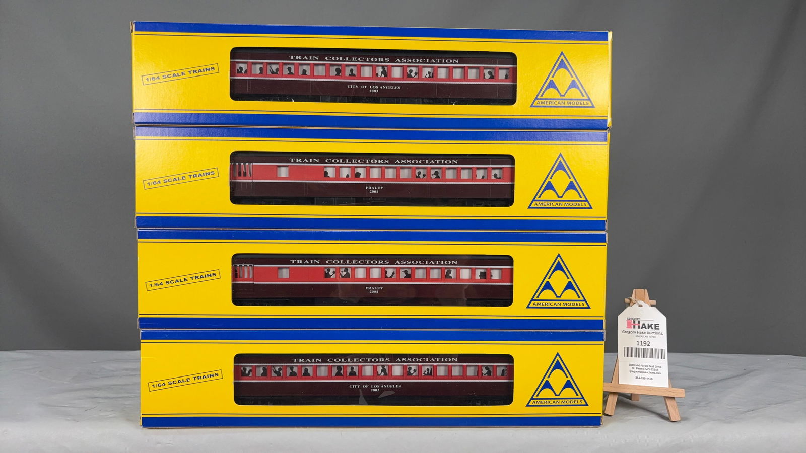 Group of 4 American Models S Scale TCA 2003 & 2004 Convention Cars - 2