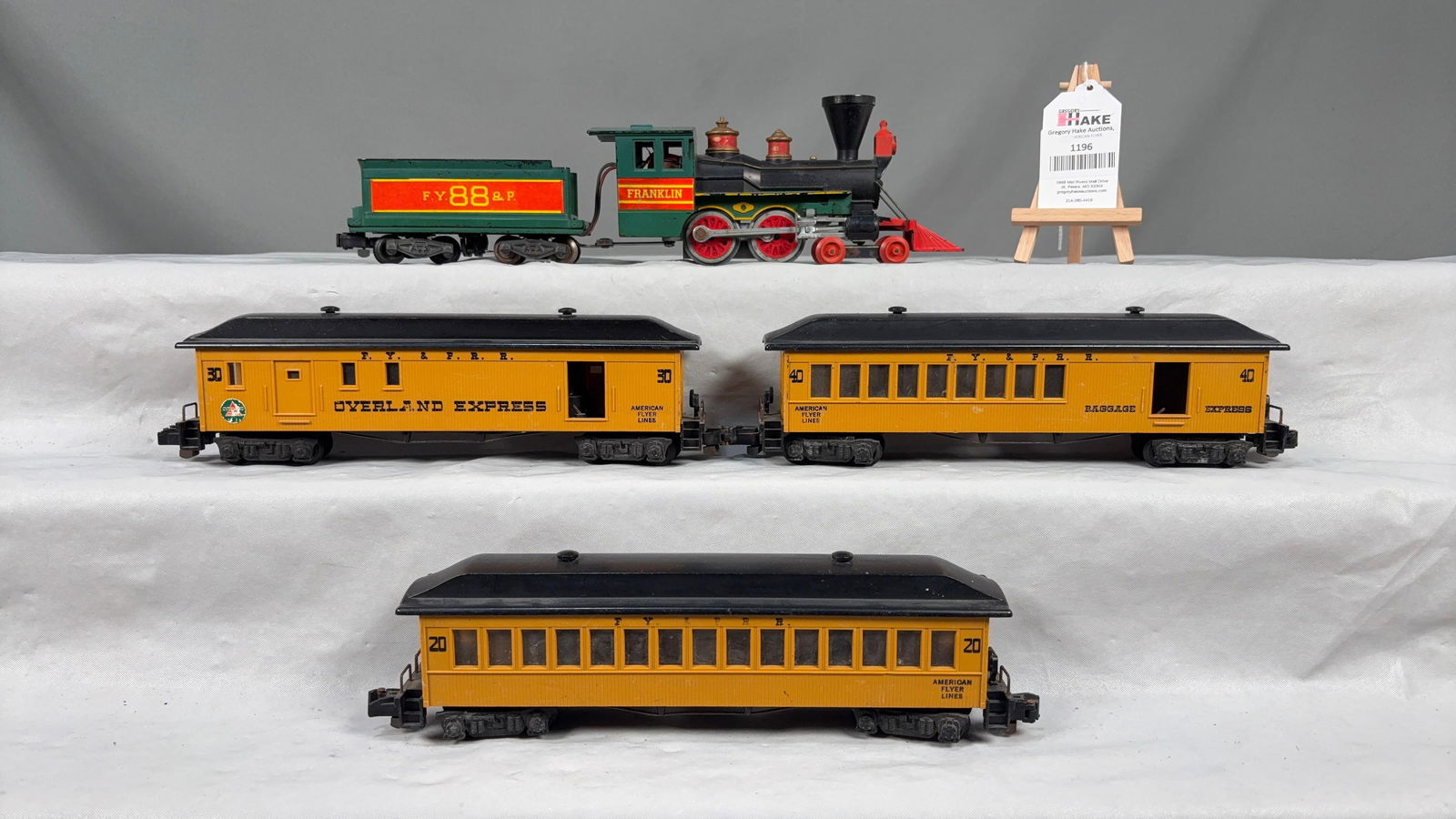 American Flyer 21088 Franklin Steam Loco & Tender w/ Passenger Cars (1 of 6)