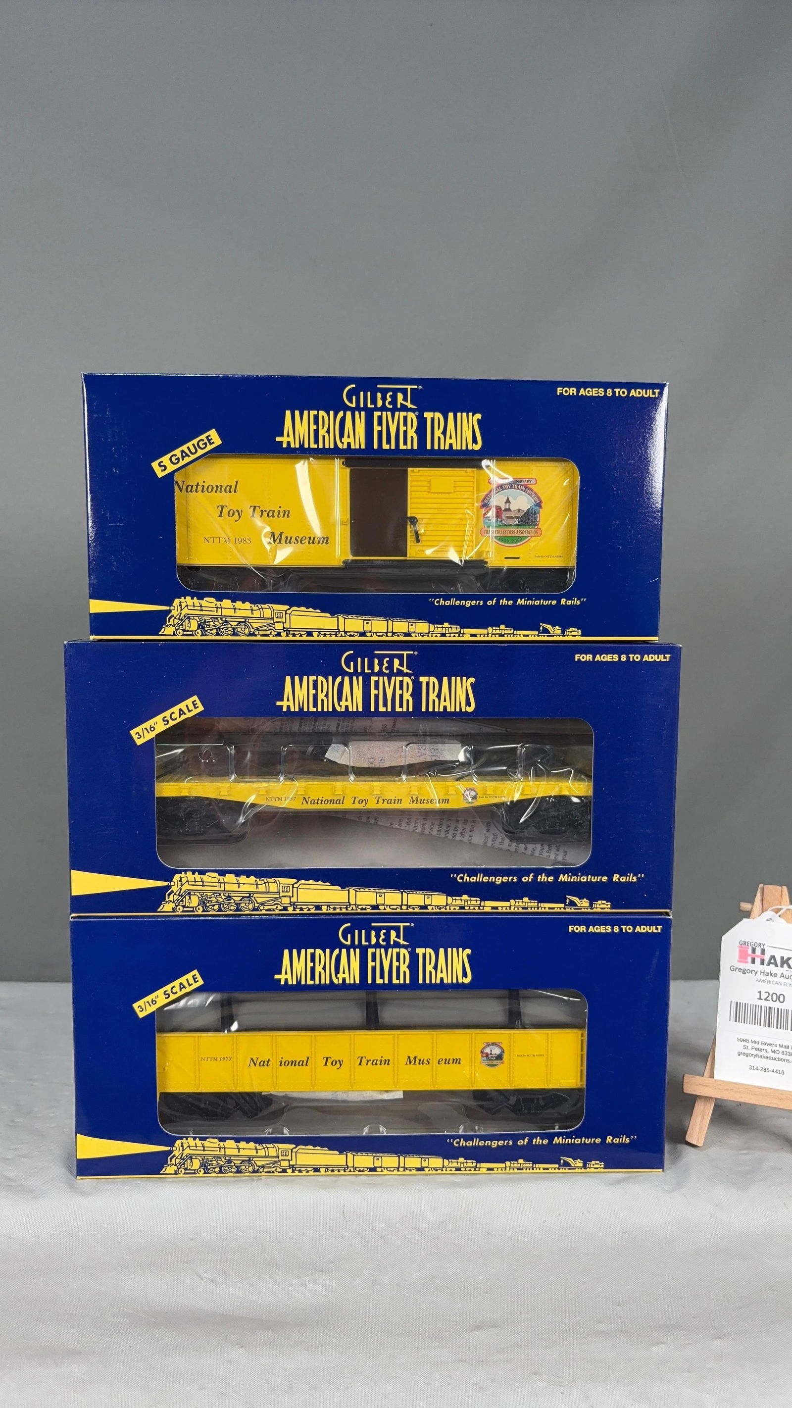 American Flyer LTI 48234 Boxcar, 48226 Flat Car & 48230 Gondola w/ OB's - 2
