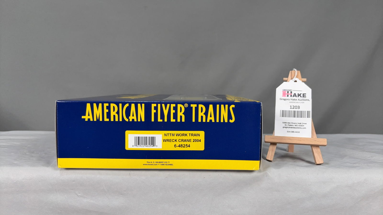 American Flyer LTI 48254 NTTM Work Train Wreck Crane 2004 w/ OB: American Flyer LTI 48254 NTTM Work Train Wreck Crane 2004 w/ OB. See Photos for Details.Size13x9x3