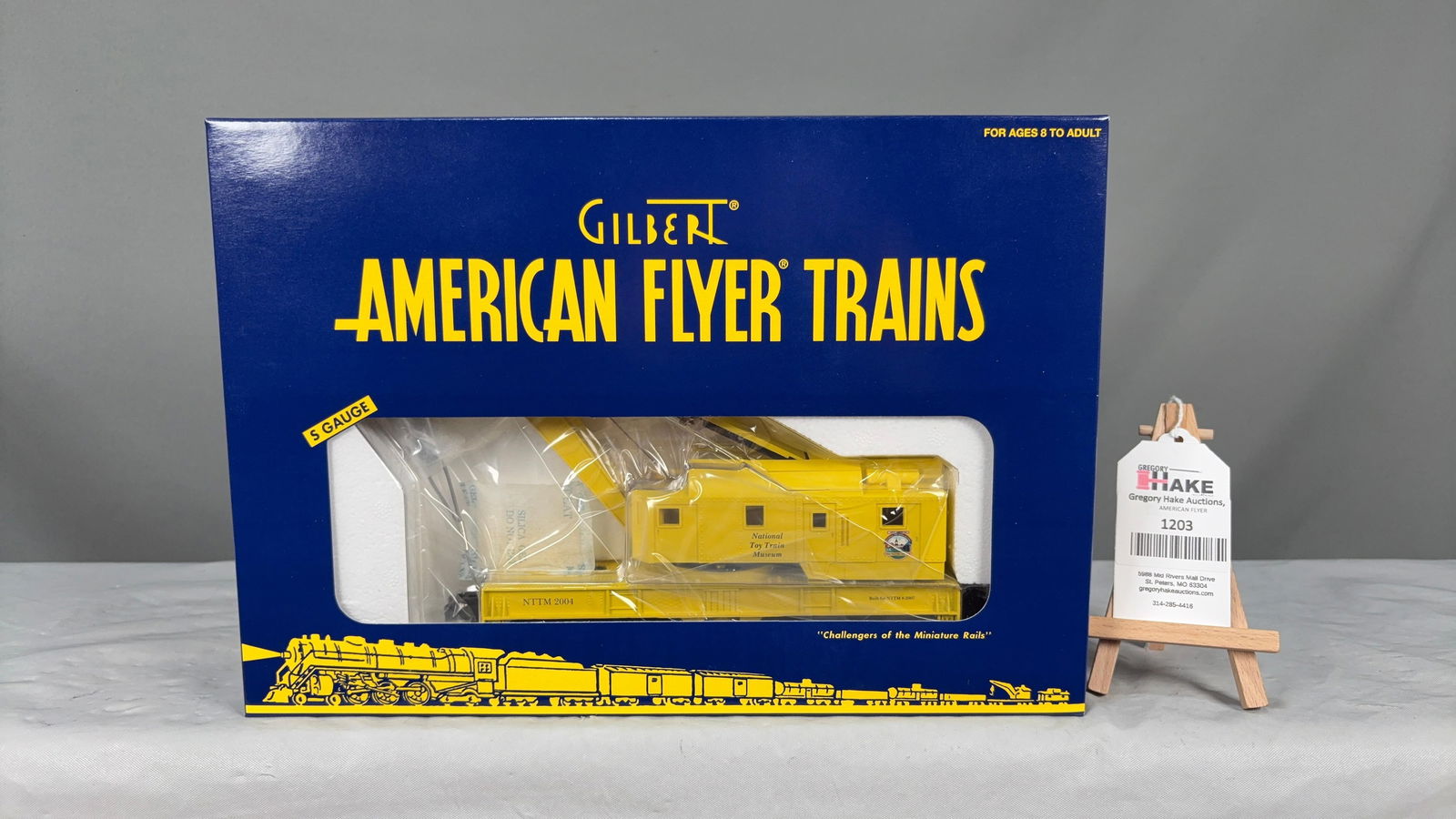 American Flyer LTI 48254 NTTM Work Train Wreck Crane 2004 w/ OB - 2