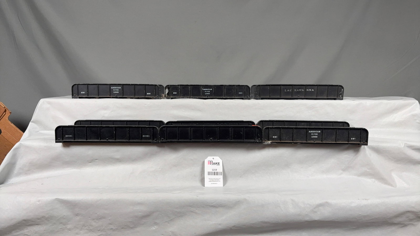 6 American Flyer Postwar Plate Girder Bridges - 4