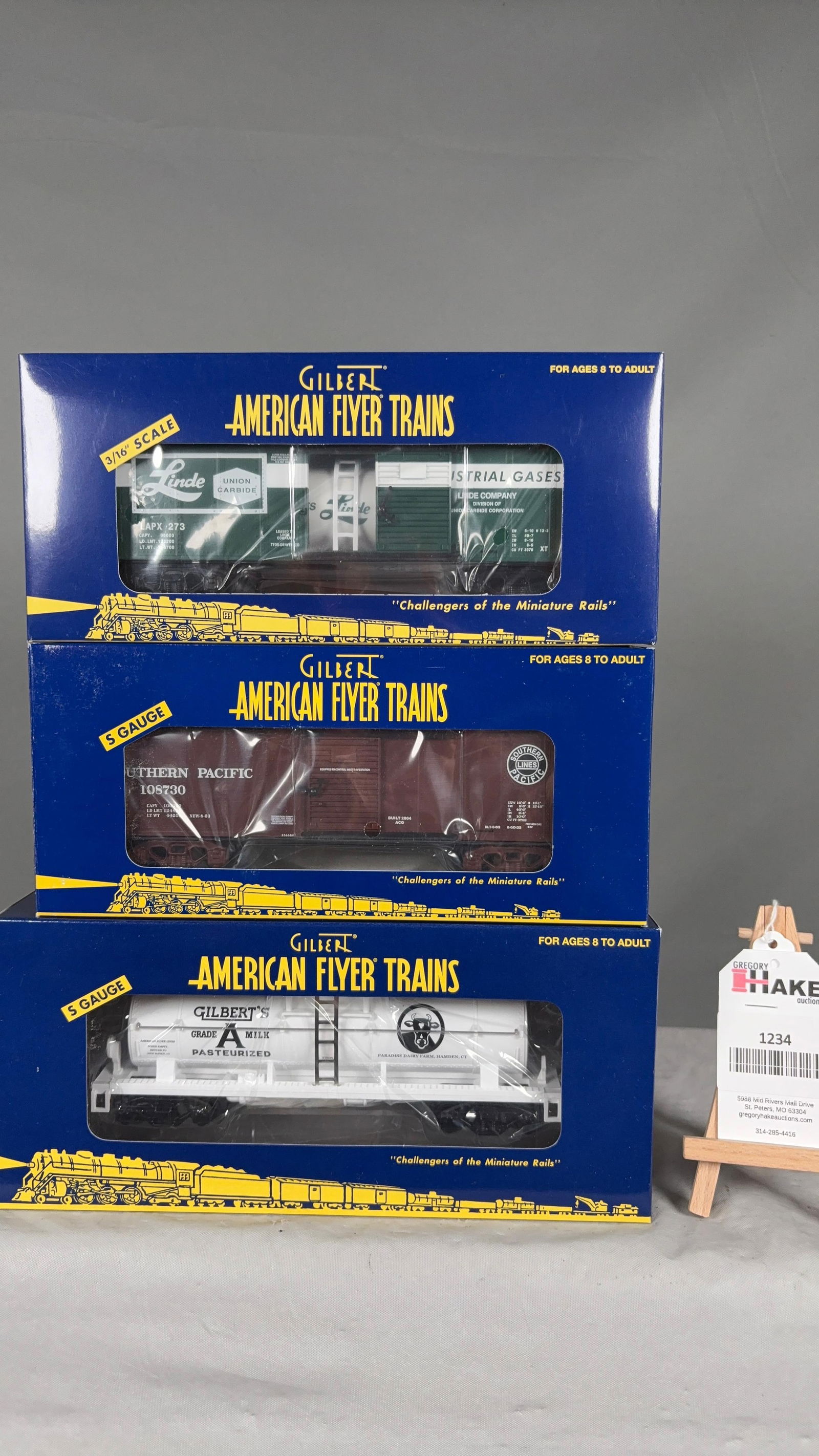 American Flyer LTI 48231 Box/Tank Car, 48354 SP Boxcar, Tank Car w/ OB's - 2