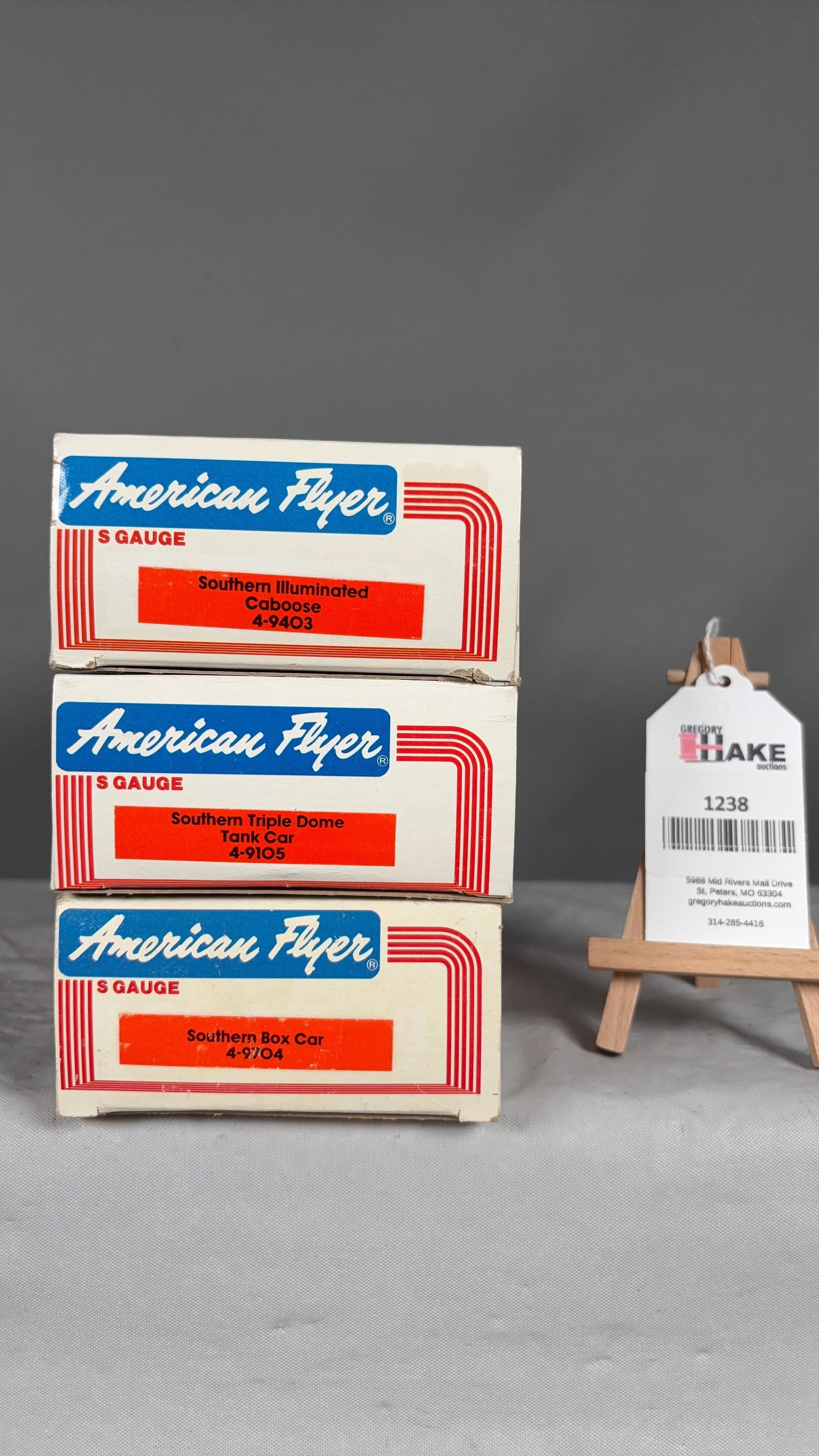 3 American Flyer MPC Southern Freight Cars w/ OB's (1 of 2)