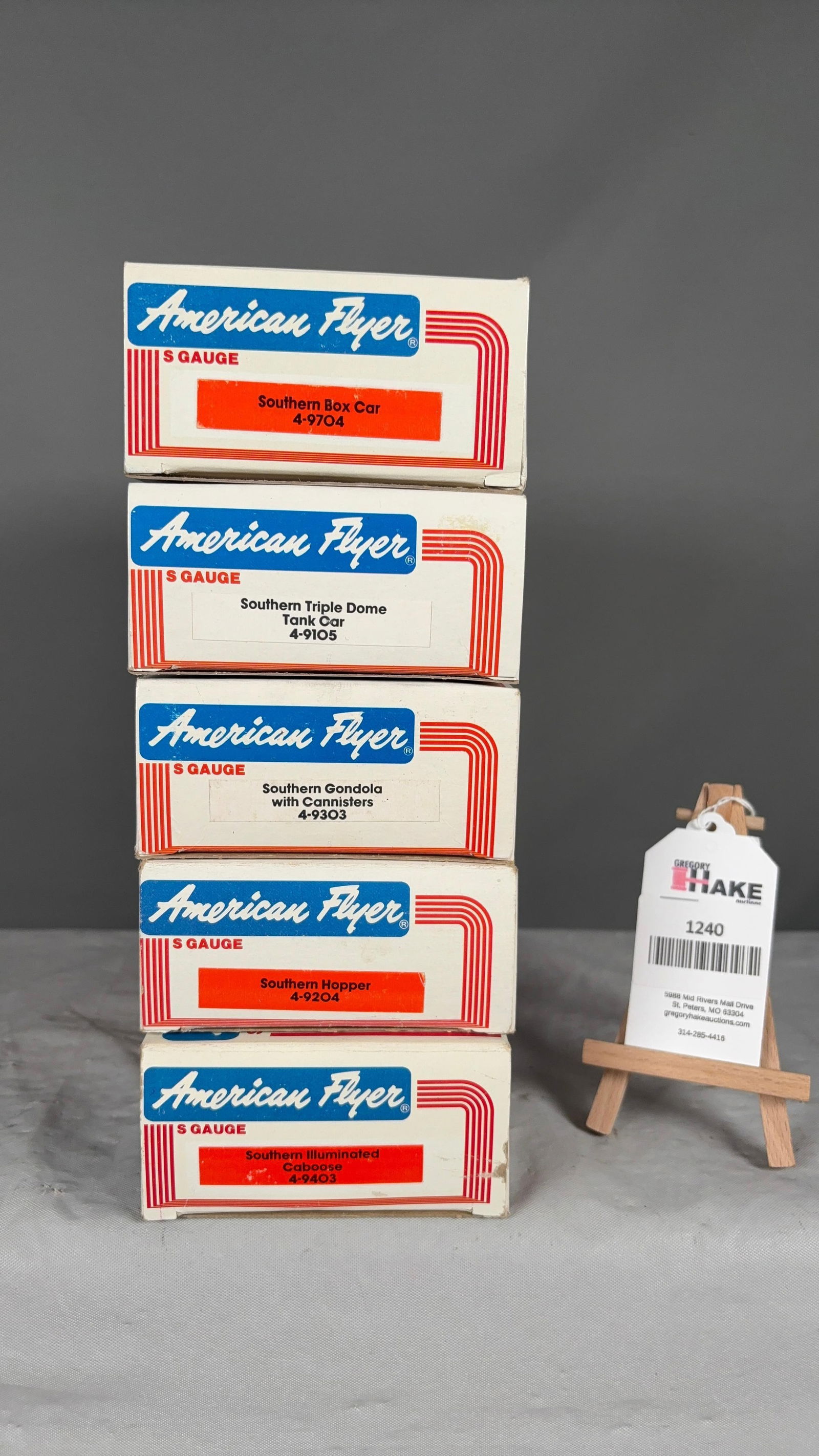 5 American Flyer MPC Southern Freight Cars w/ OB's (1 of 2)