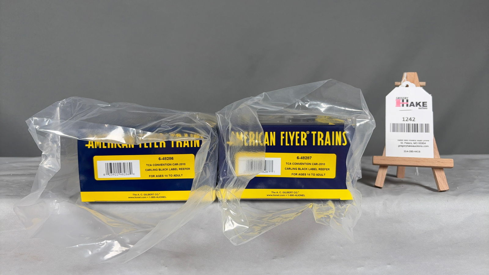 American Flyer LTI 48282 Carling Black Label Reefer 2-Pack TCA 2010 W/ OB's - 2