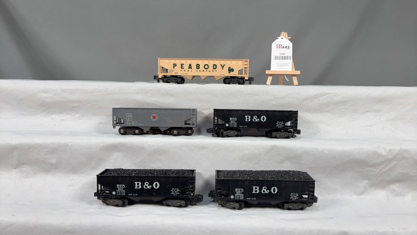 American Flyer Postwar 801, 801, 901 B&O, 632 LNE, 24230 Peabody Hoppers (1 of 6)