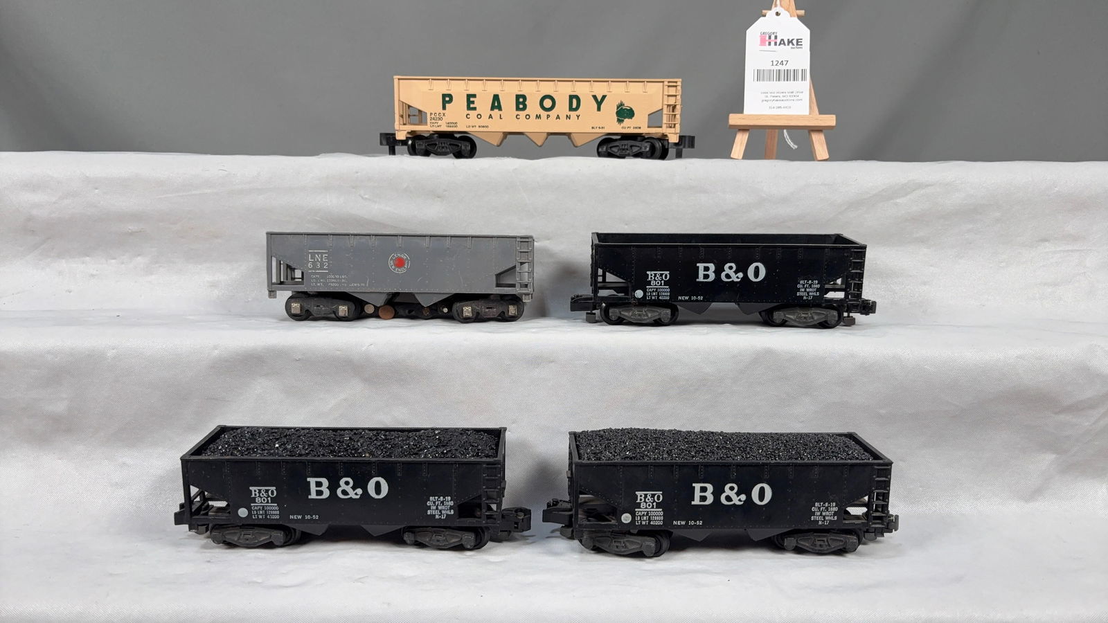 American Flyer Postwar 801, 801, 901 B&O, 632 LNE, 24230 Peabody Hoppers - 2
