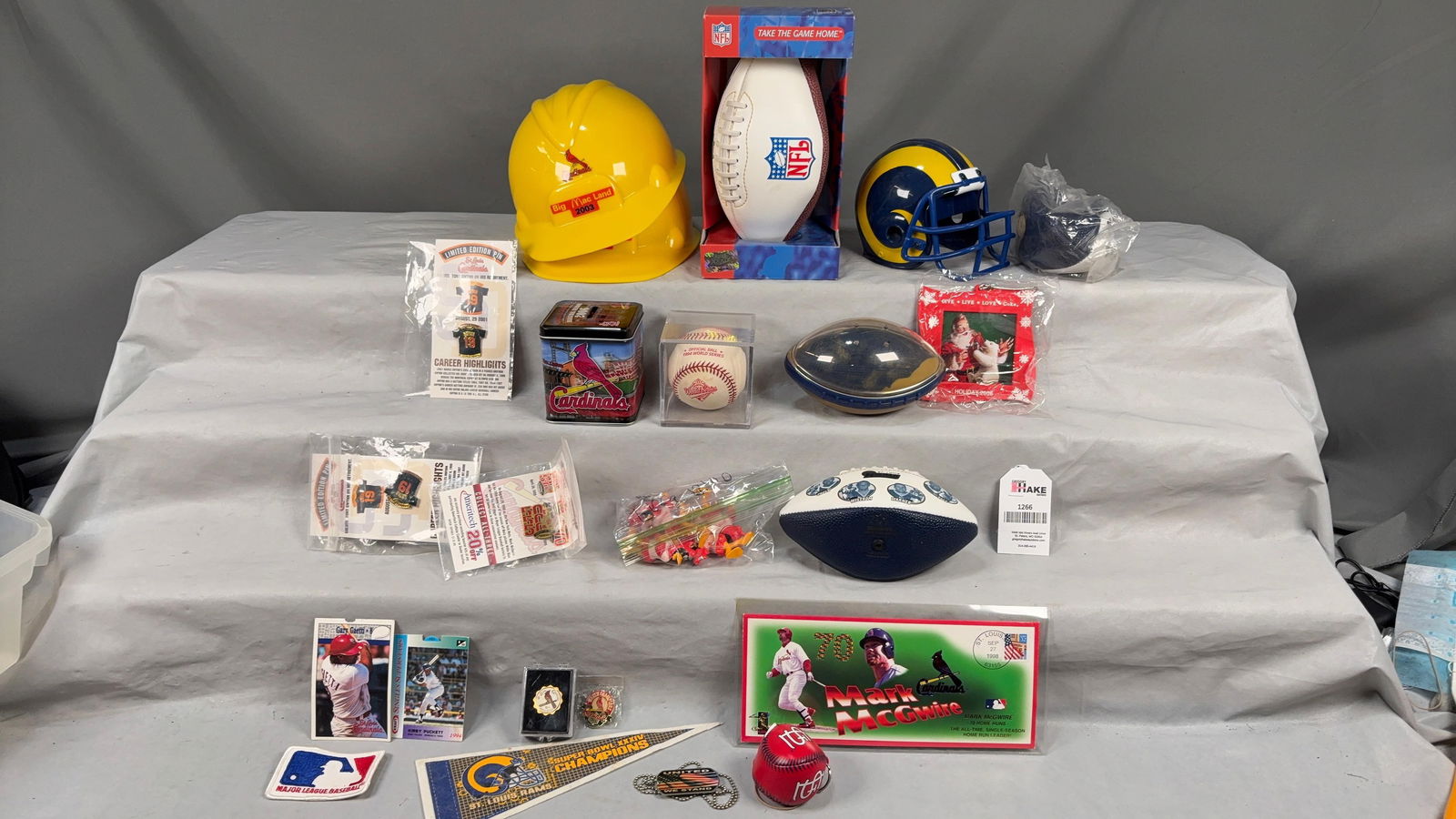 St. Louis Rams & St. Louis Cardinals Souvenir Items: St. Louis Rams & St. Louis Cardinals Souvenir Items. See photos for detailsSize16x11x12