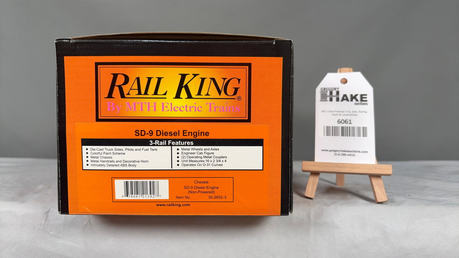 MTH Chessie SD-9 Diesel Engine (Non-Powered) 30-2652-3 w/OB (1 of 3)