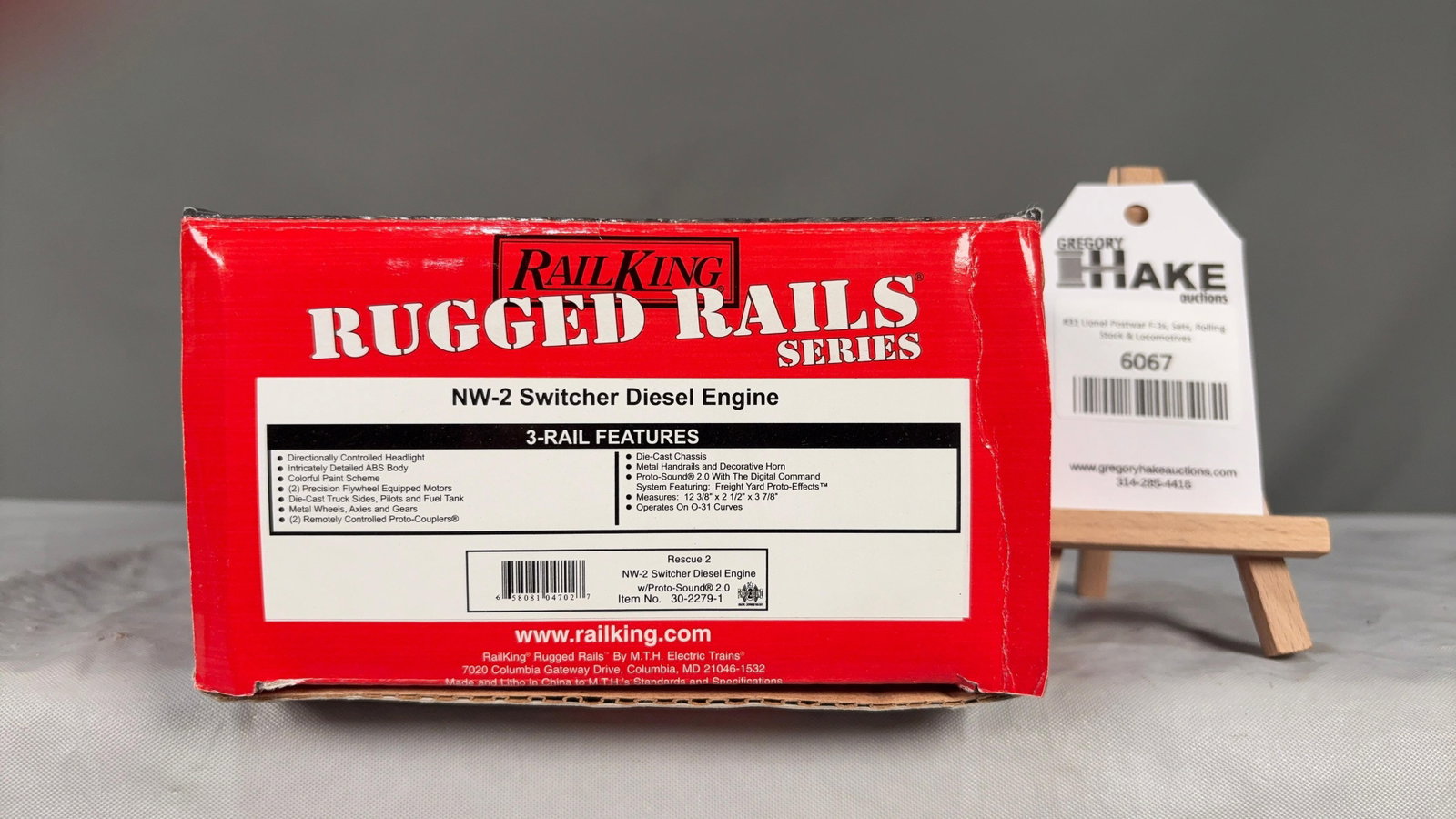 MTH Rugged Rails Series Rescue 2 NW-2 Switcher Diesel Engine w/ Proto Sound 2.0 30-2279-1 w/OB (1 of 2)