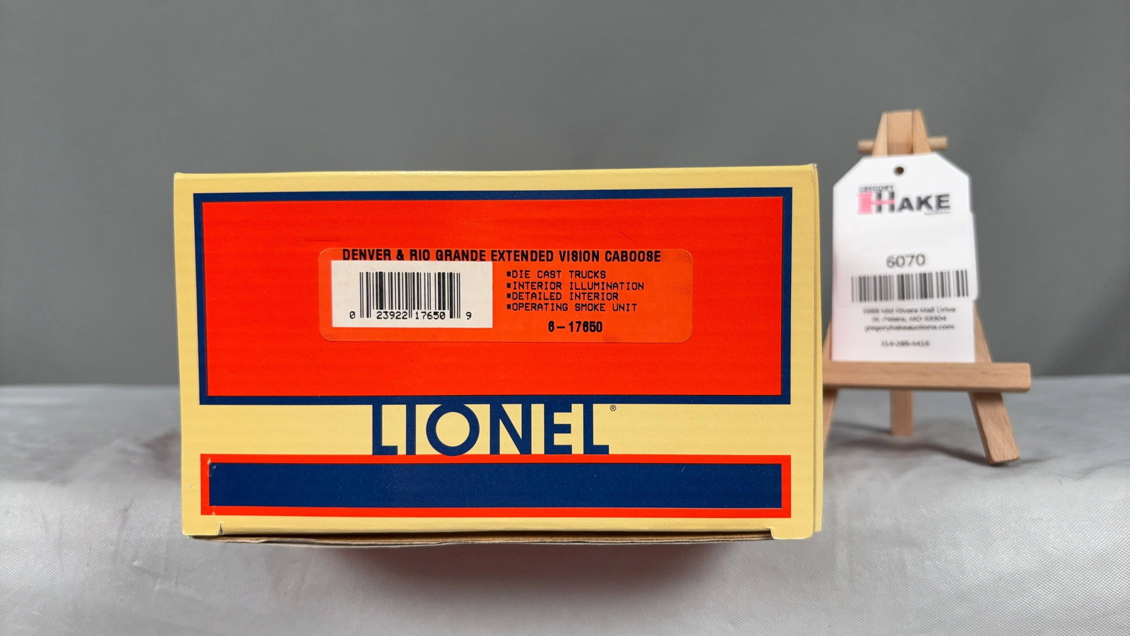 Lionel LTI Denver & Rio Grande Extended Vision Caboose 17650 w/OB (1 of 2)