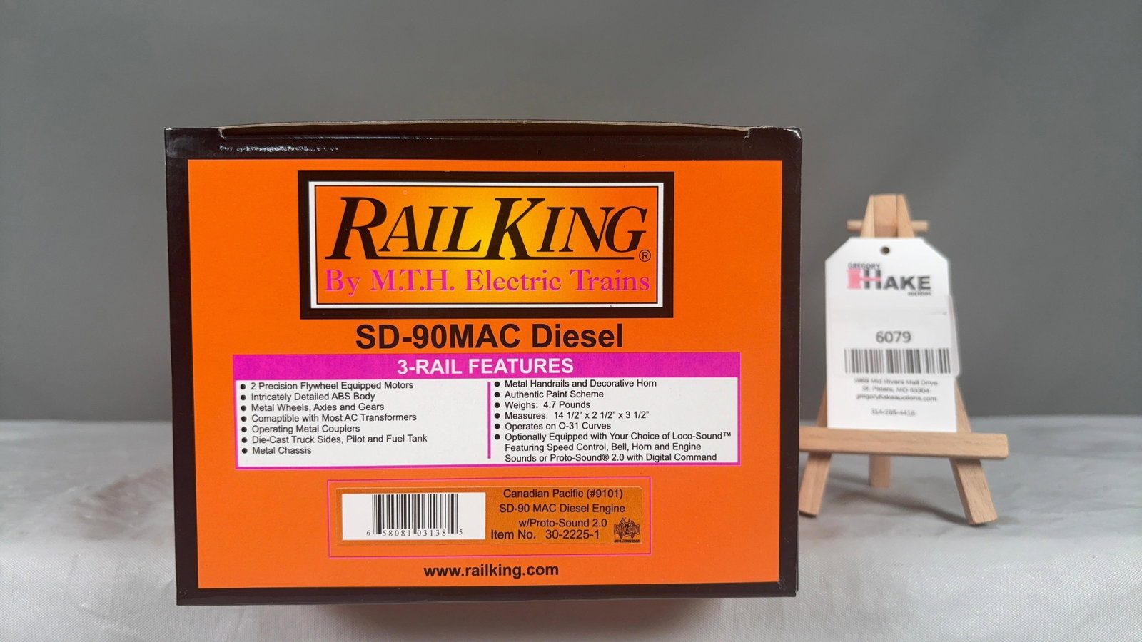 MTH Canadian Pacific (#9101) SD-90 MAC Diesel Engine w/ Proto-Sound 2.0 30-2225-1 w/OB (1 of 4)