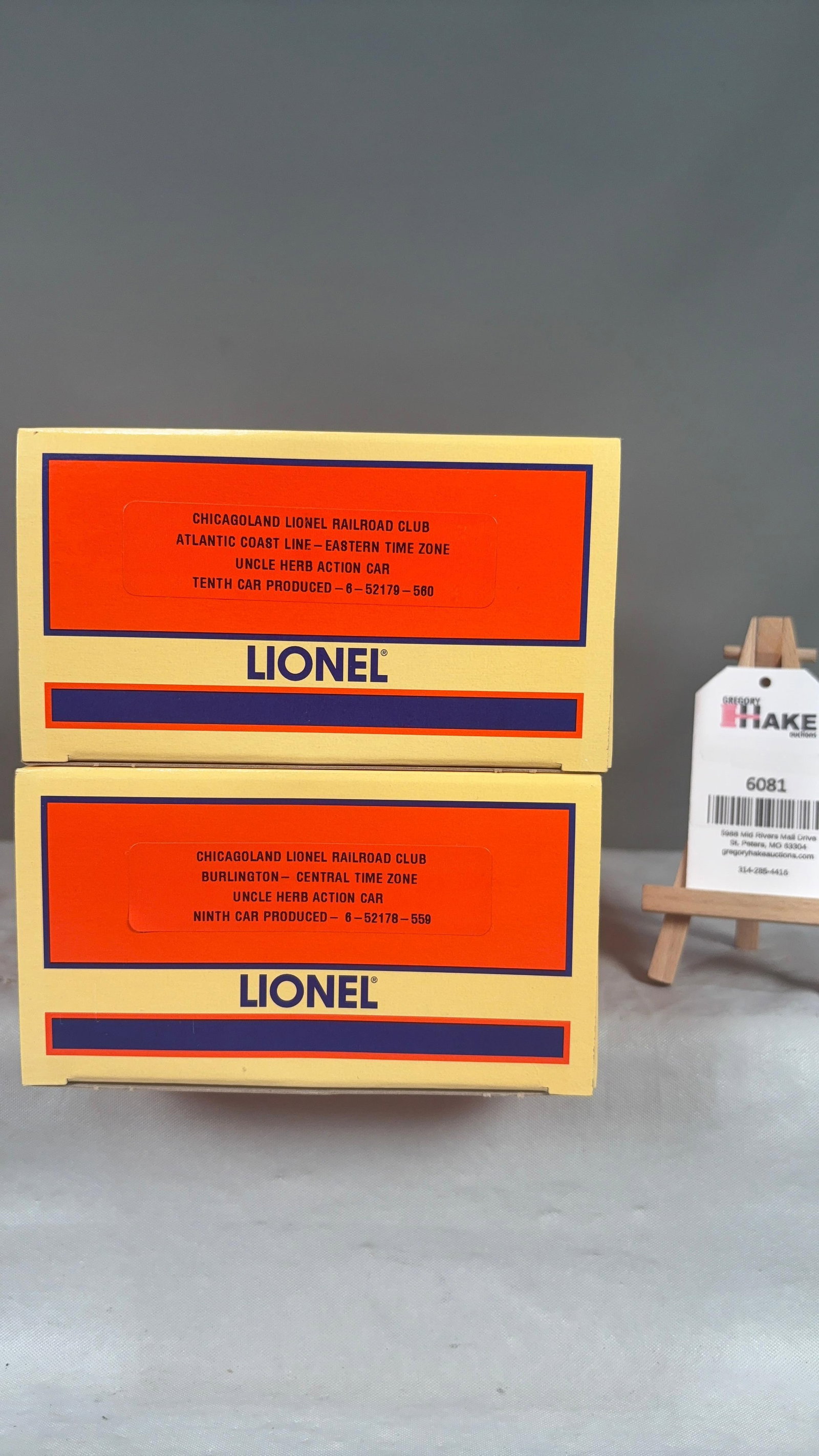 Lionel LTI Set of 2: Chicagoland Lionel Railroad Club 6-52179-560, and 6-52178-559 w/OB (1 of 2)