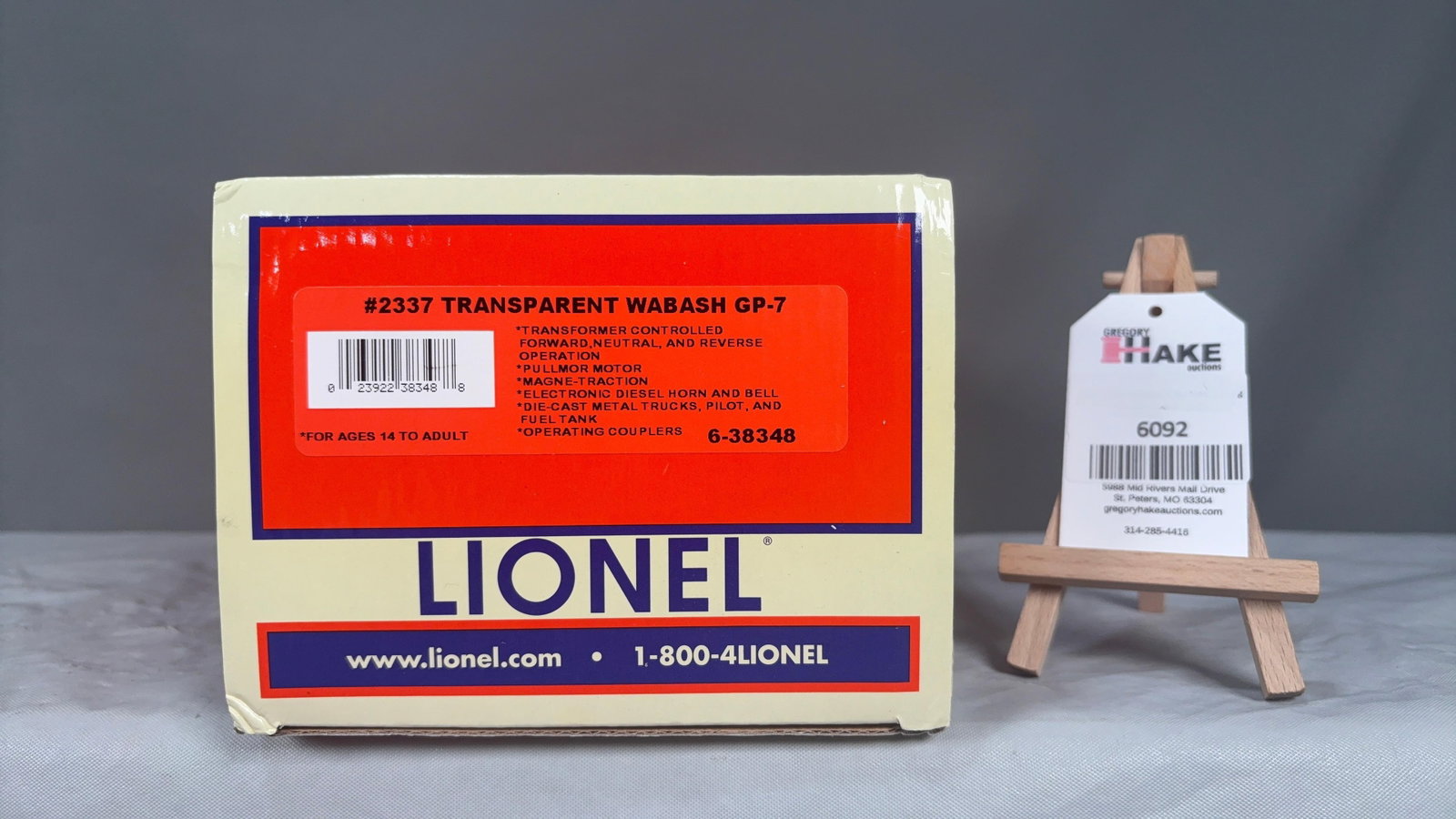 Lionel LTI #2337 Transparent Wabash GP-7 38348 w/OB (1 of 7)