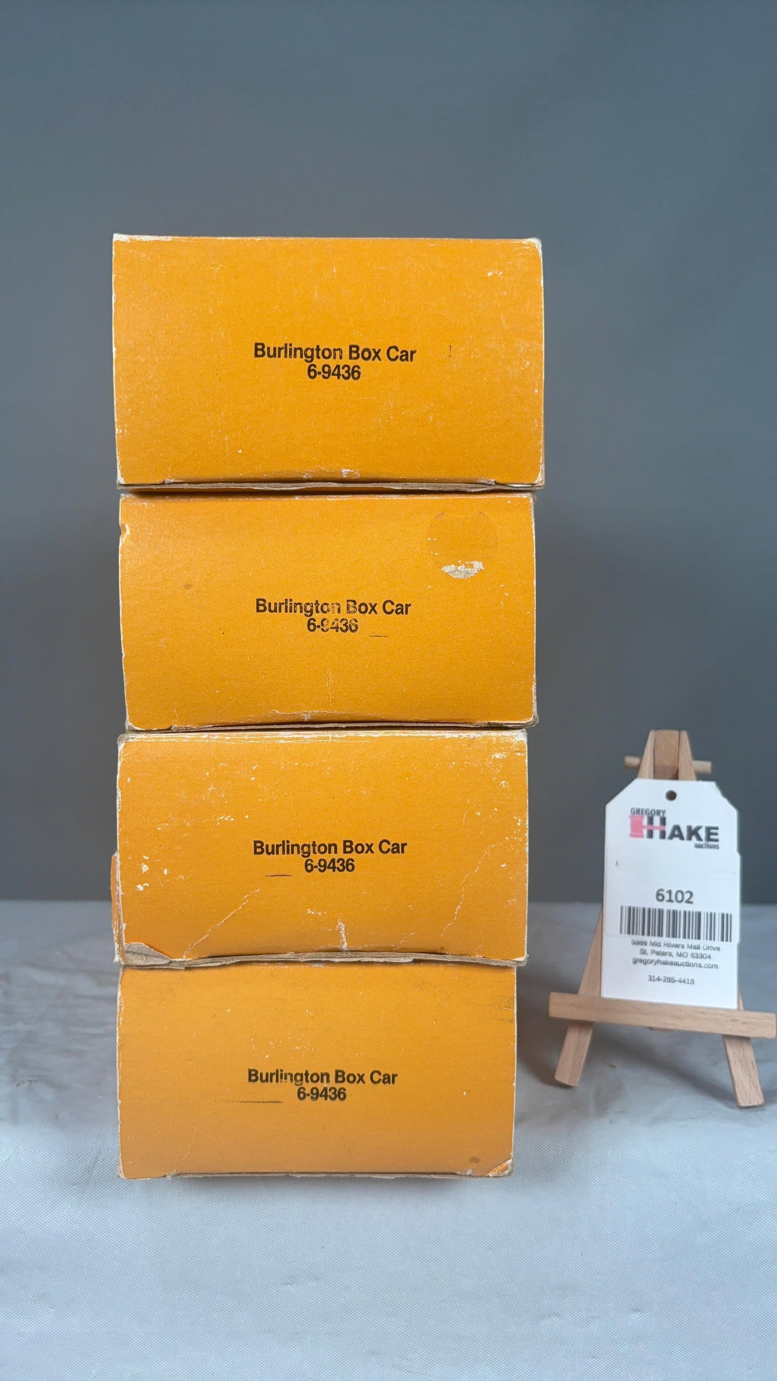 Lionel LTI Limited Edition Series Set Of 4 Burlington Box Cars 9436 w/OB (1 of 2)