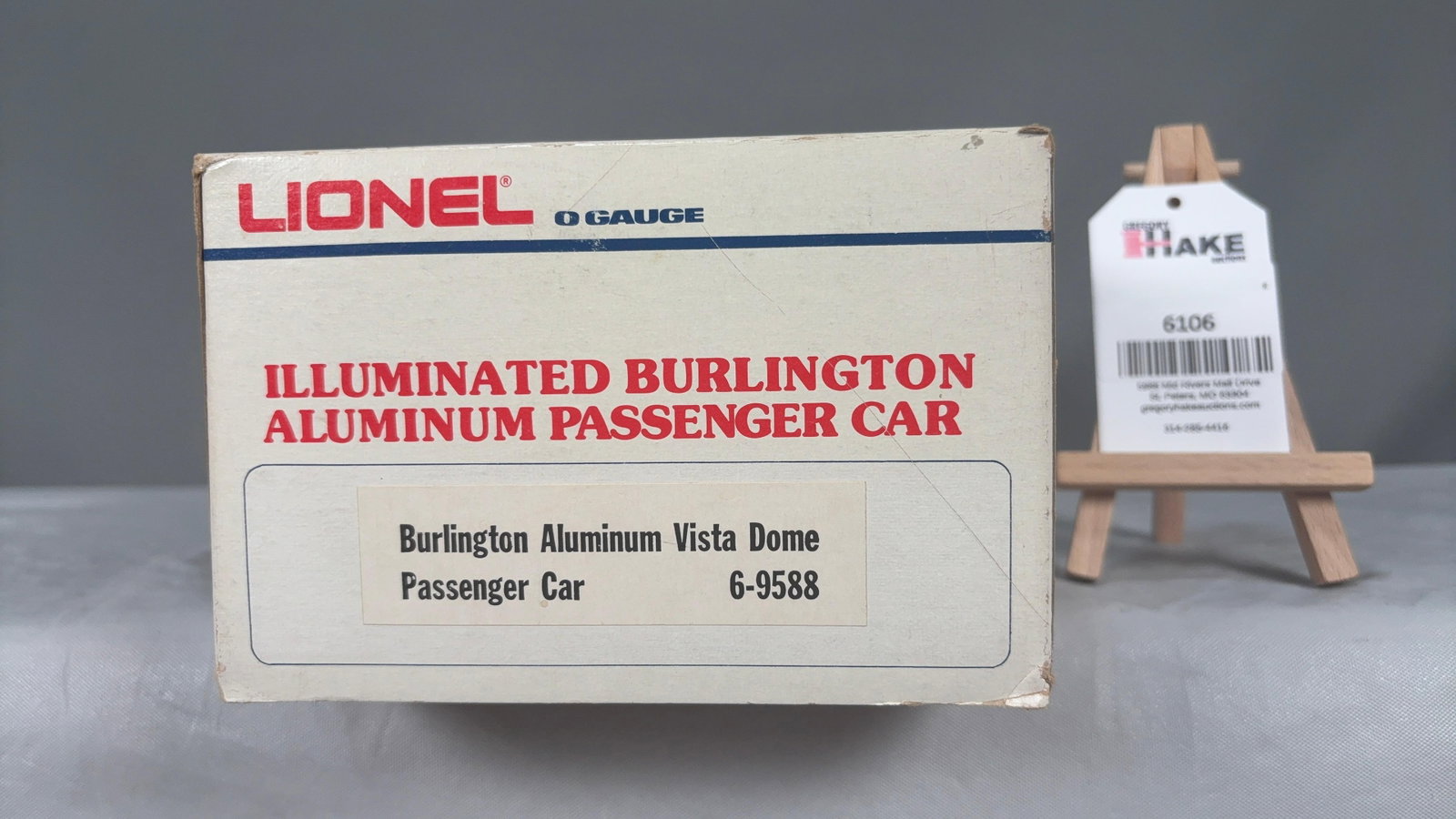Lionel LTI O-Gauge Illuminated Burlington Aluminum Vista Dome Passenger Car 9588 w/OB (1 of 2)