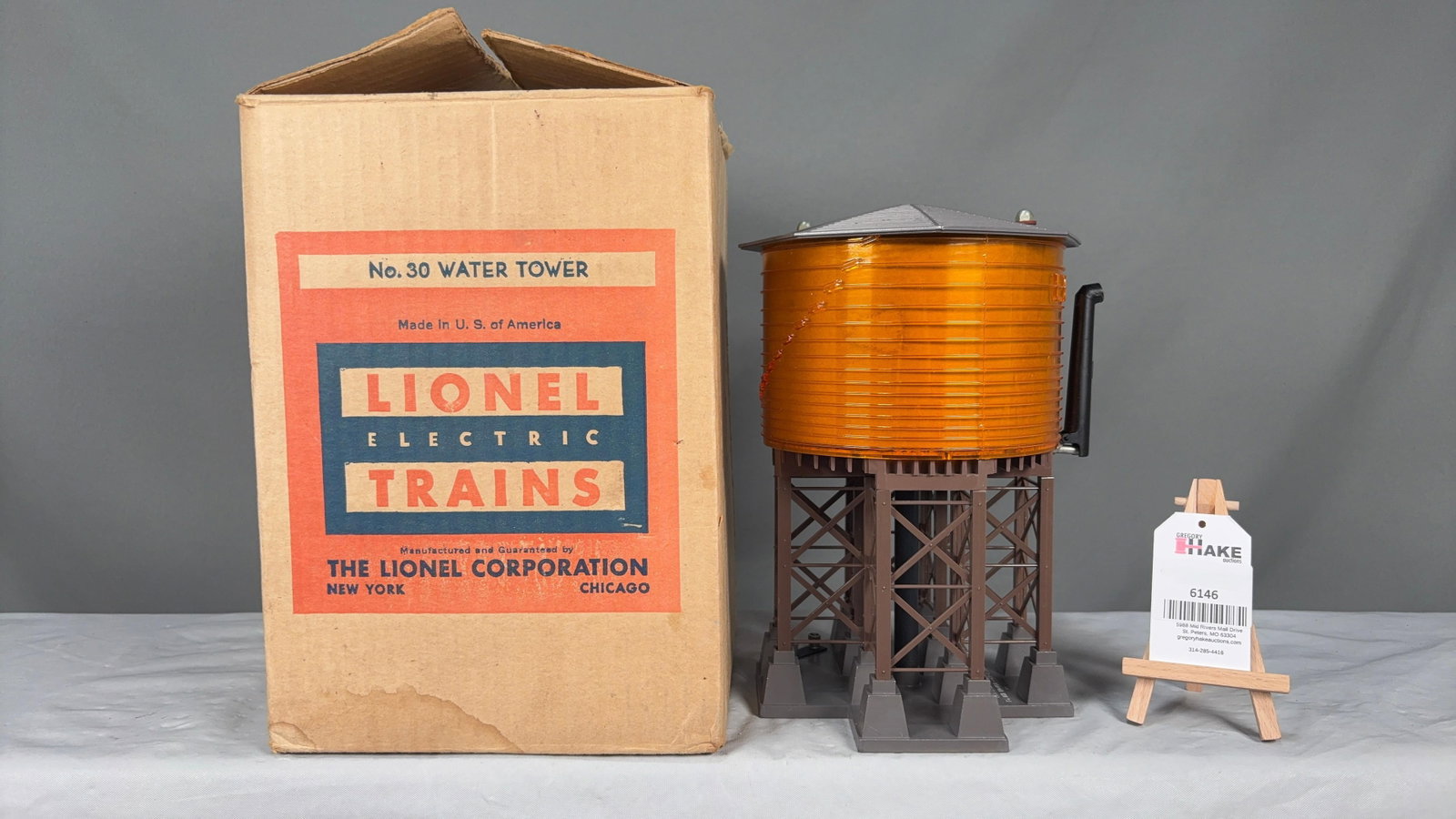 Lionel Postwar 30 Water Tower w/OB (1 of 6)