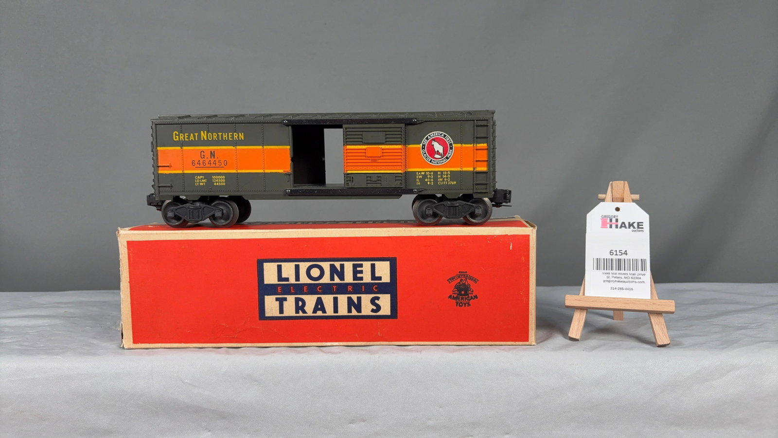 Lionel Postwar 6464-450 Great Northern Type 2A Boxcar w/OB (1 of 6)