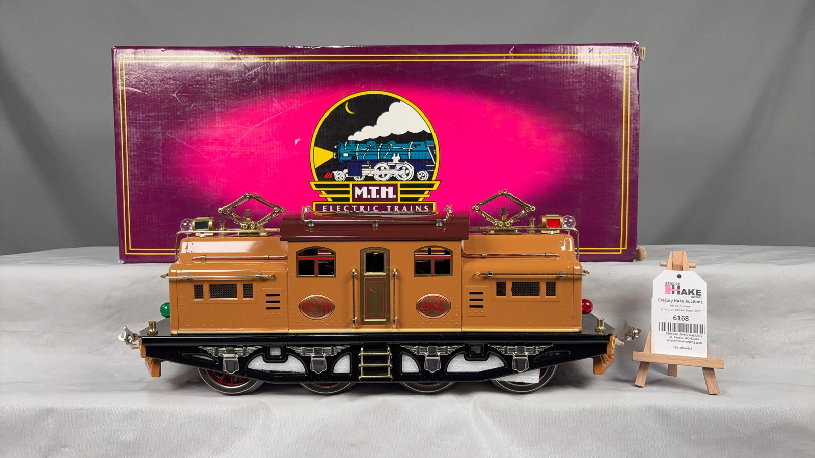 MTH 408E Standard Gauge Locomotive Two-Tone Brown 3-Rail MT-1023 w/OB (1 of 3)