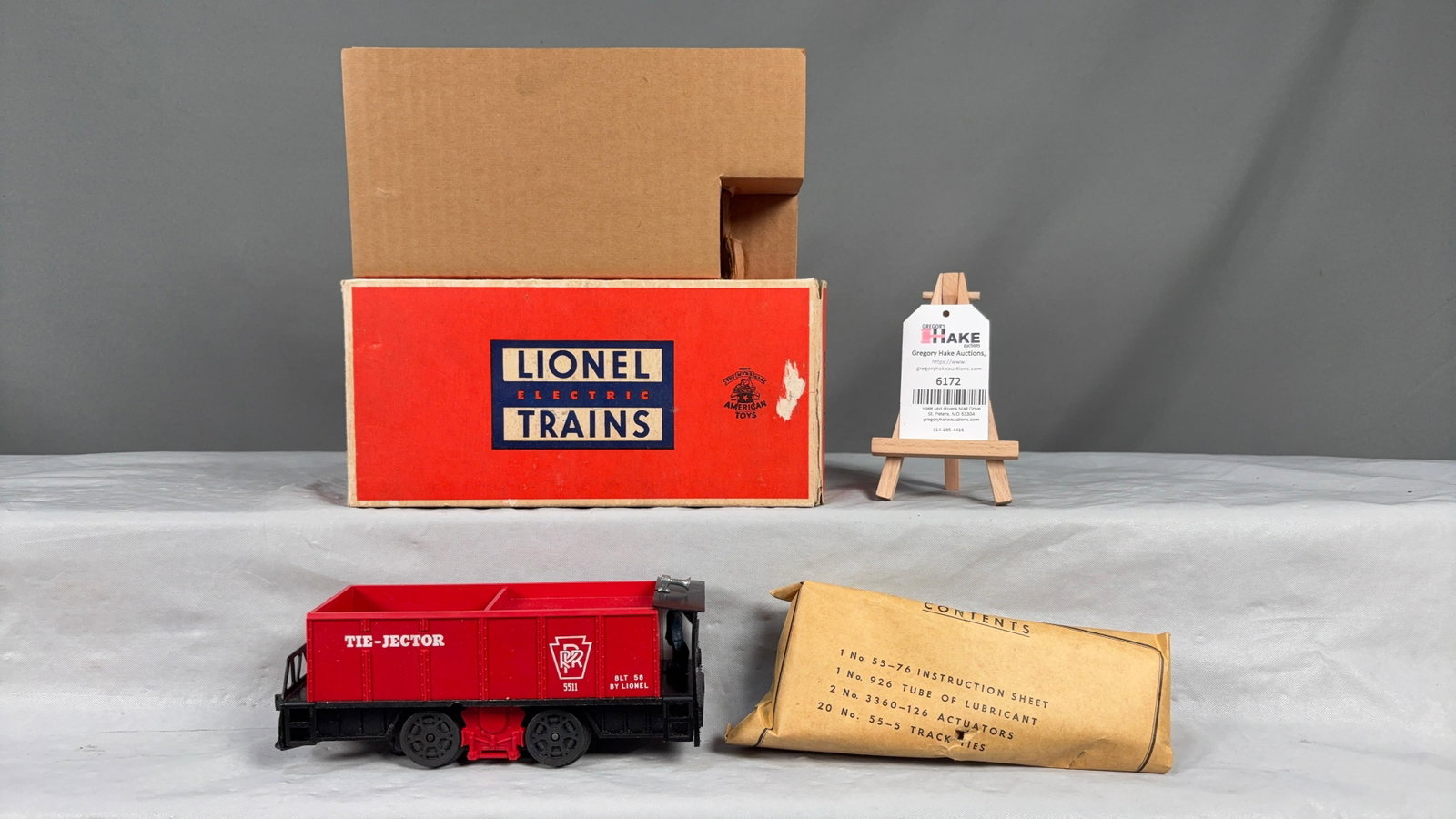 Lionel Postwar 55 "Tie-Jector" Car w/OB and Packet (1 of 6)