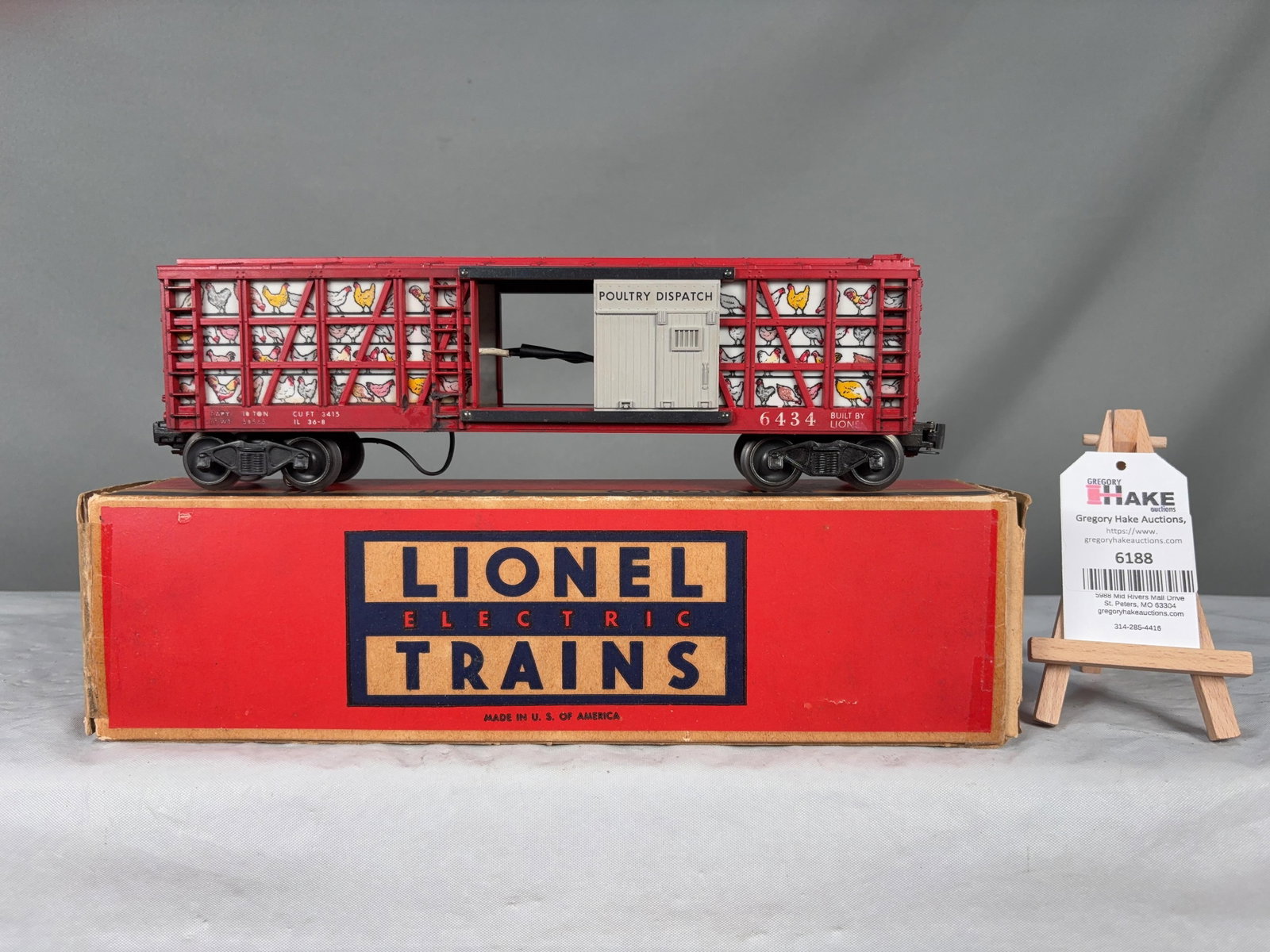 Lionel Postwar 6434 Poultry Car w/OB (1 of 6)