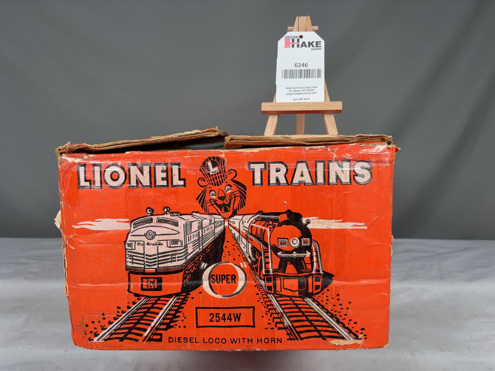 Lionel Postwar 2544W SF Passenger Set 1960 Orange Empty Set Box Only (1 of 6)
