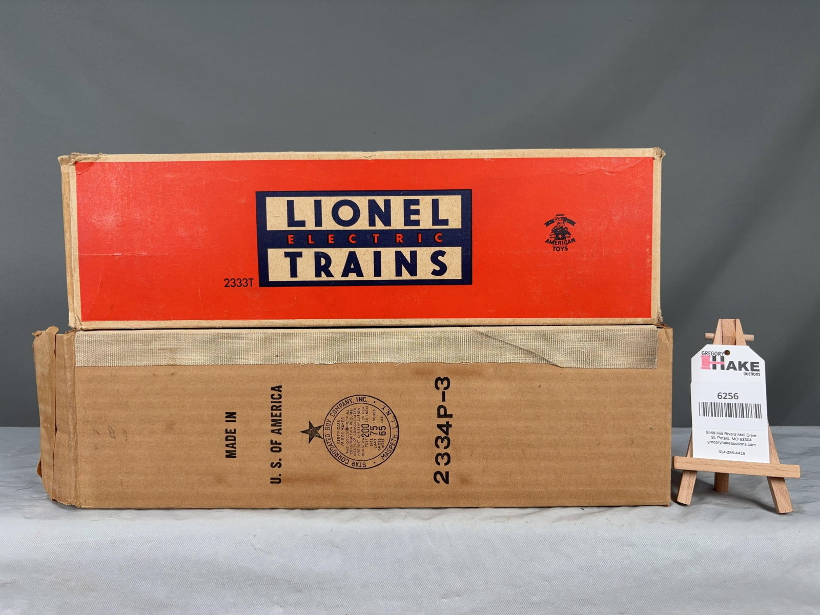 Lionel Postwar Early "B" Stamped 2333 NYC F AA Empty Boxes Only (1 of 6)