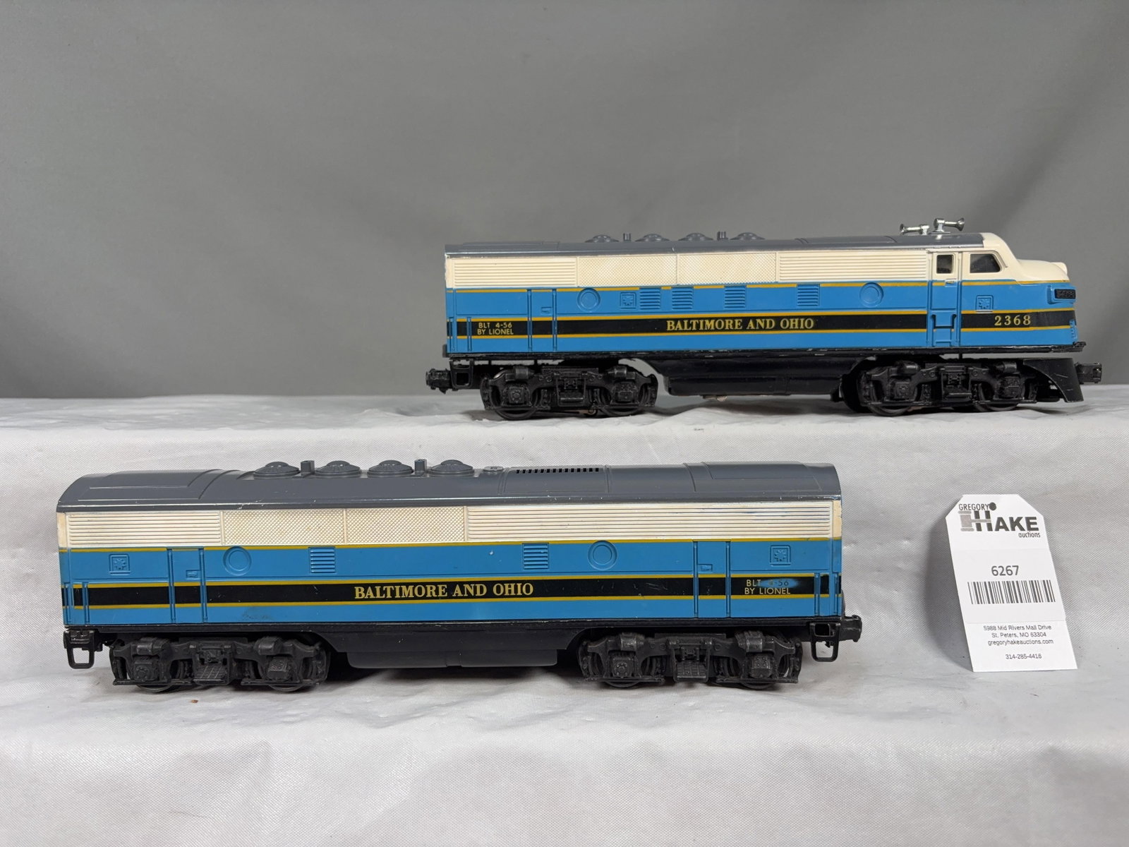Lionel Postwar 2368 Baltimore & Ohio AB F3 Diesel Locomotives (1 of 6)