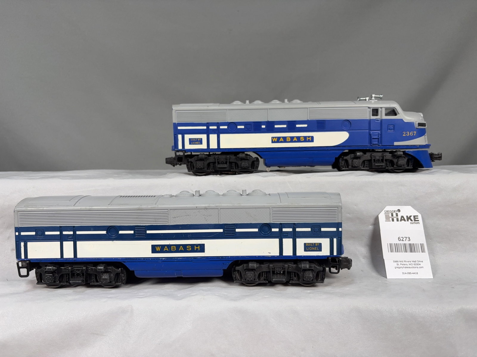 Lionel Postwar 2367 Wabash F3 AB Diesel Locomotives (1 of 6)