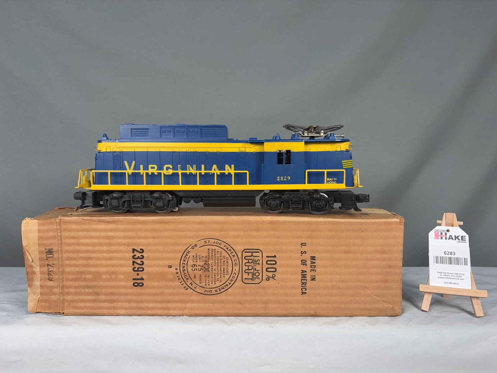 Lionel Postwar 2329 Virginian Rectifier Electric Locomotive w/ OB (1 of 6)