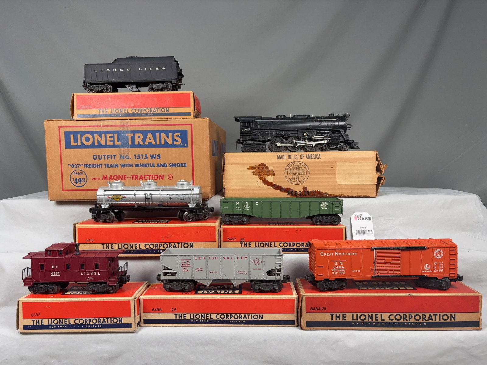 Lionel Postwar 1515WS Steam Freight Set w/ OB and Set Box (1 of 8)