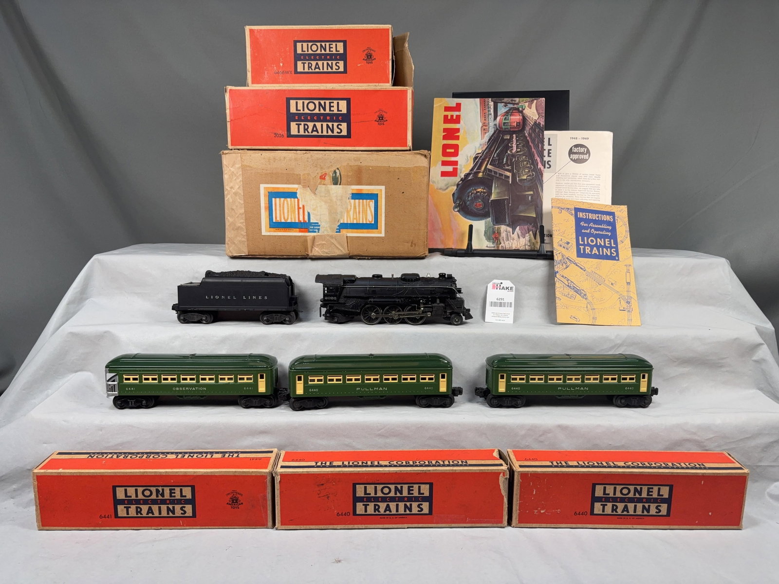 Lionel Postwar 1426W Passenger Set w/ Ob's and Set Box (1 of 8)