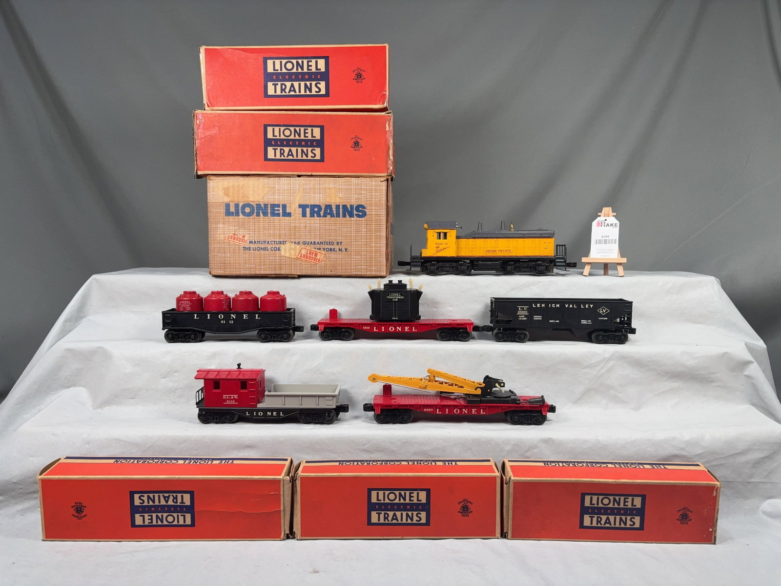 Lionel Postwar 1593 Union Pacific Switcher Freight Set w/ OB and Set Box (1 of 8)
