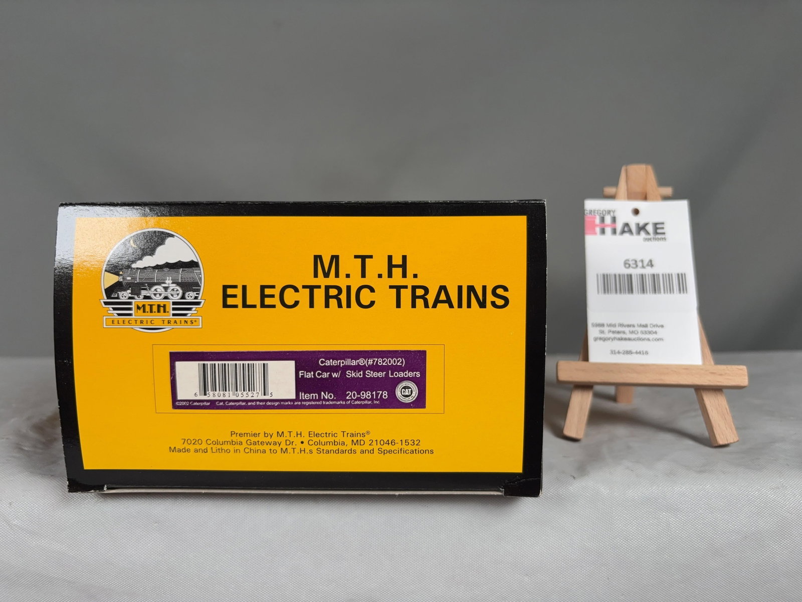 MTH Caterpillar (#782002) Flat Car w/ Skid Steel Loaders 20-98178 w/OB (1 of 2)