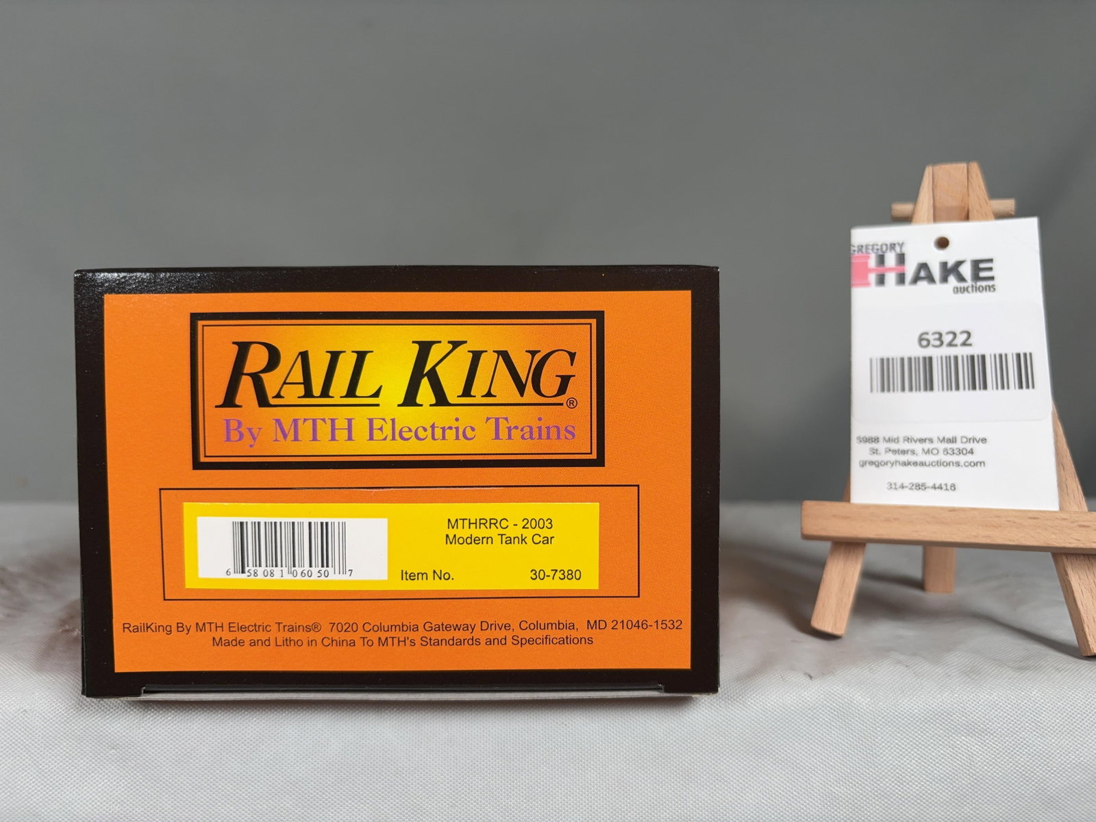 MTH MTHRRC - 2003 Modern Tank Car 30-7380 w/OB (1 of 2)