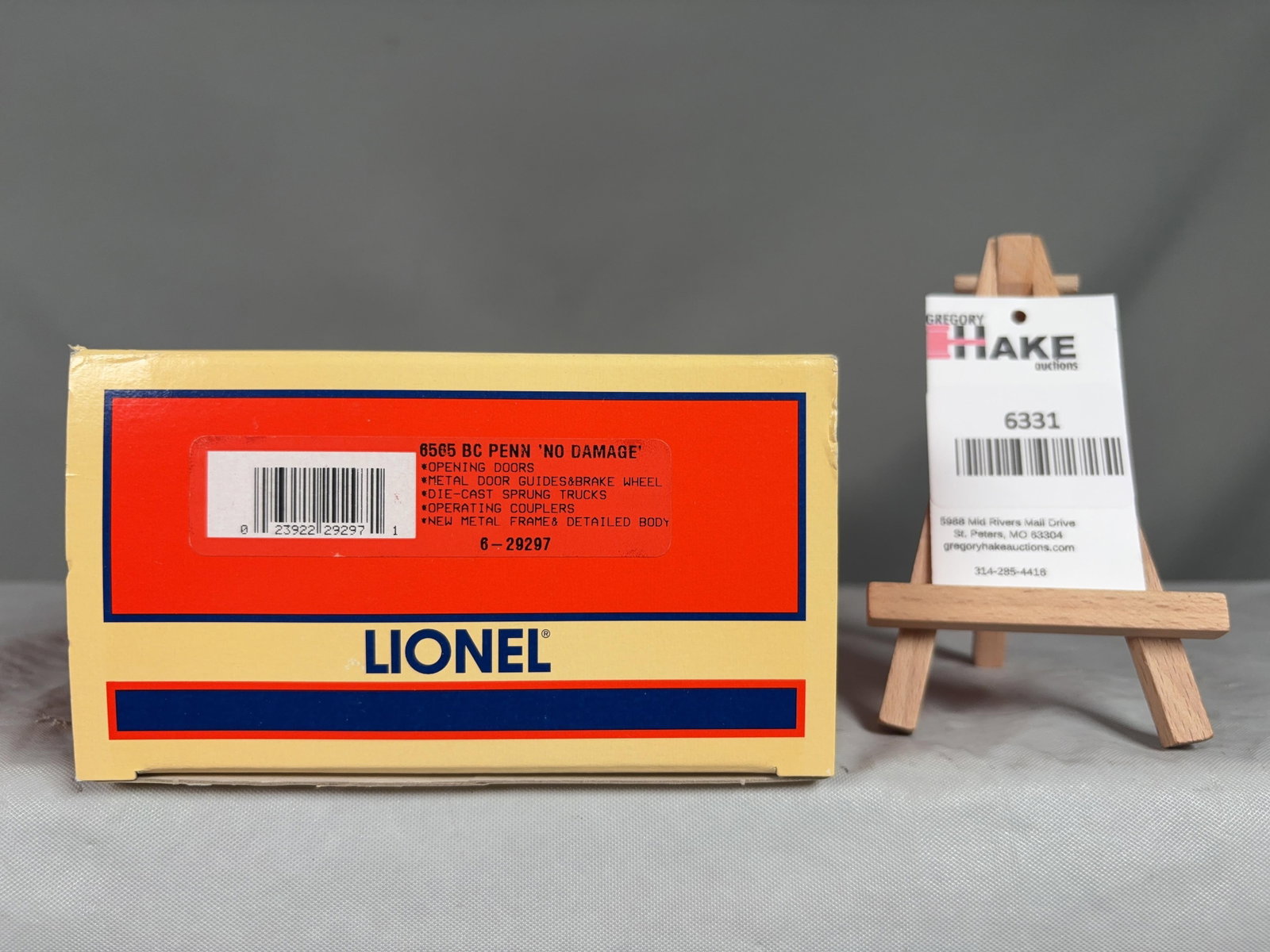 Lionel 6565 BC PENN "No Damage" 29297 w/OB (1 of 2)