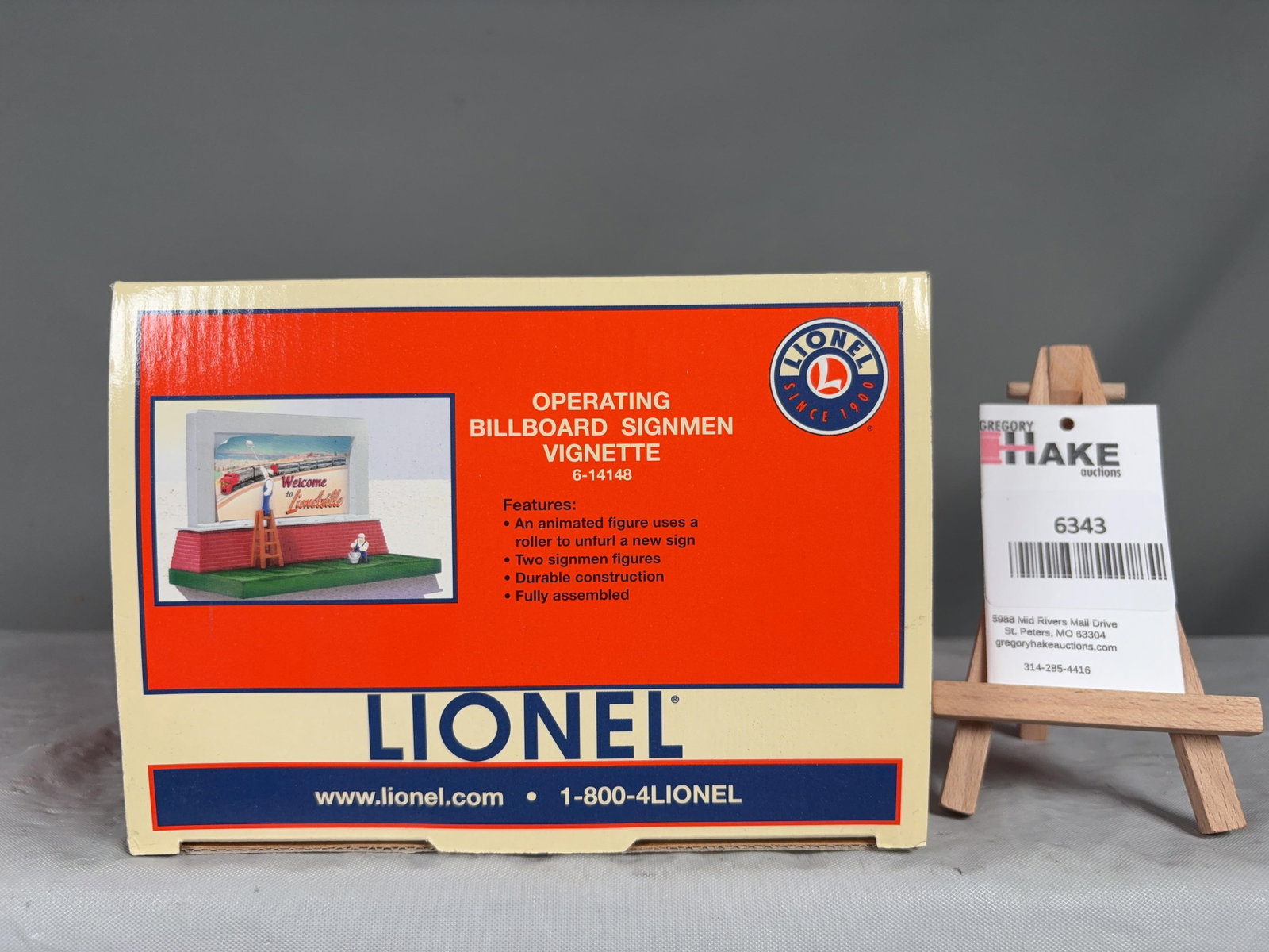 Lionel Operating Billboard Signmen Vignette 14148 w/OB (1 of 2)
