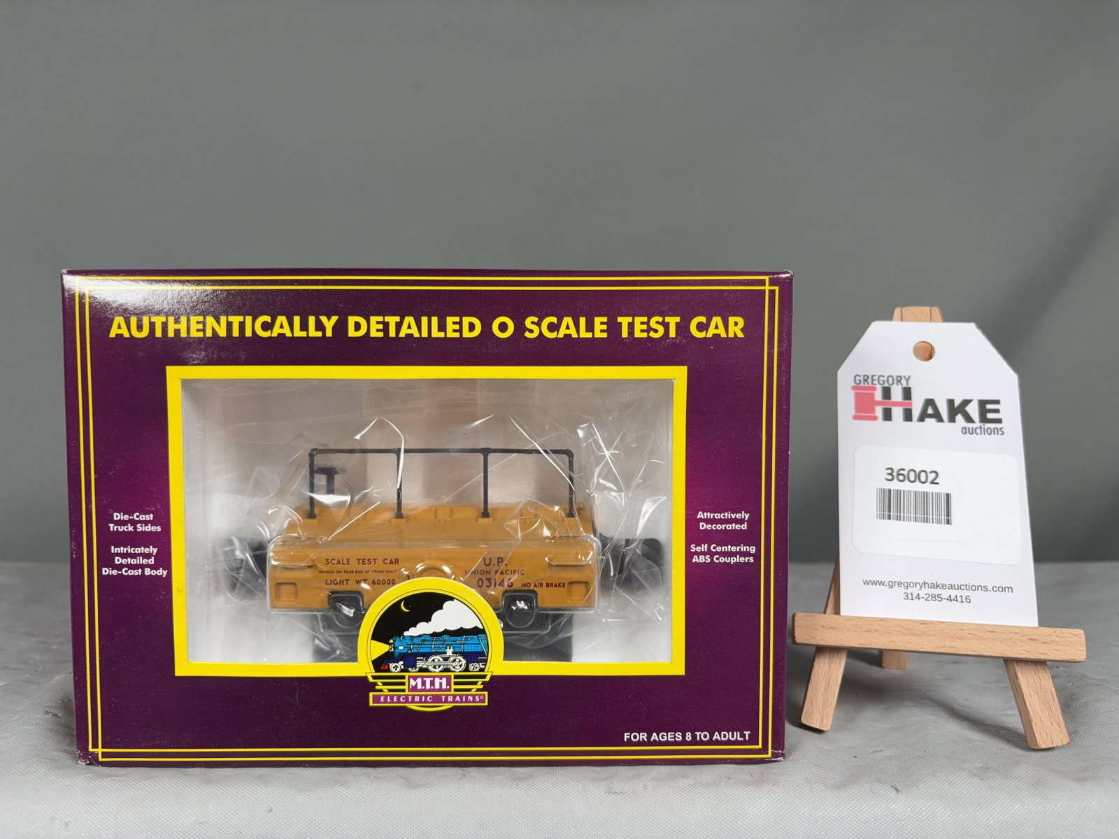 MTH Union Pacific O Scale Die-Cast Test Car 20-98268, w/ OB - 2